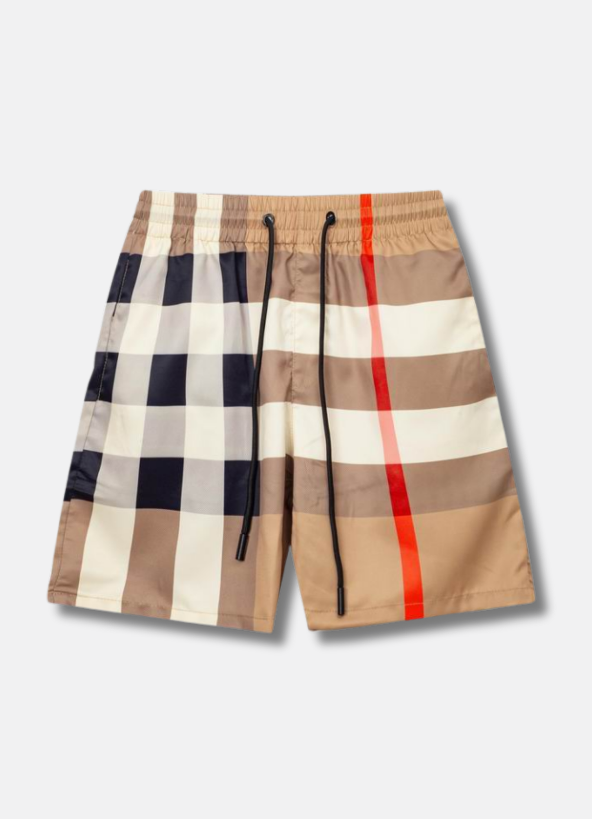Men's Check Swim Shorts בגד ים