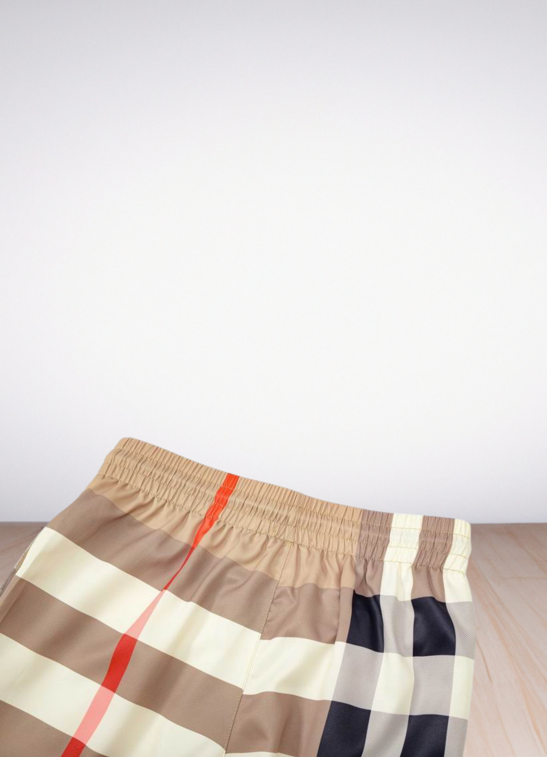Men's Check Swim Shorts בגד ים