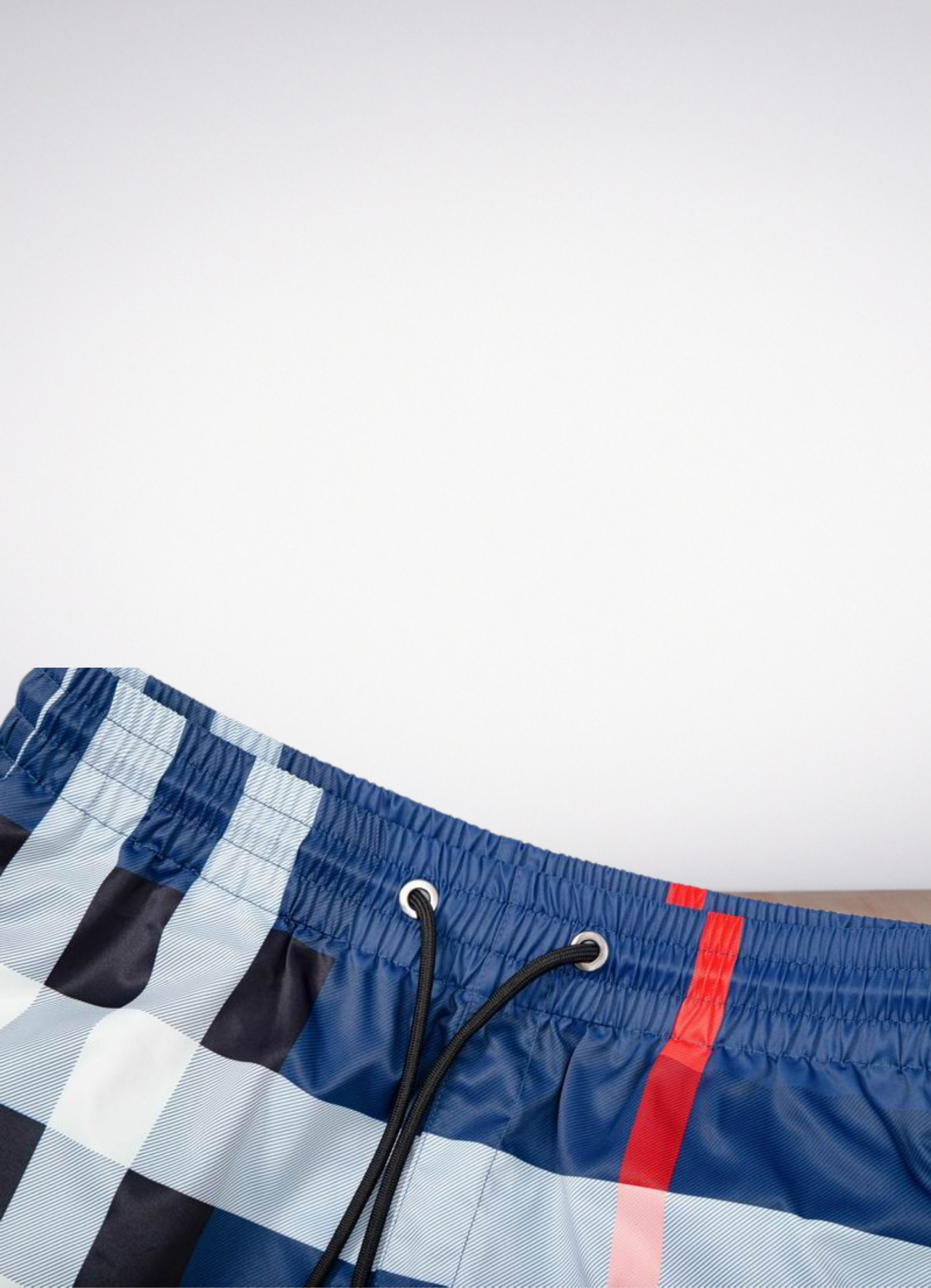 Men's Check Swim Shorts בגד ים