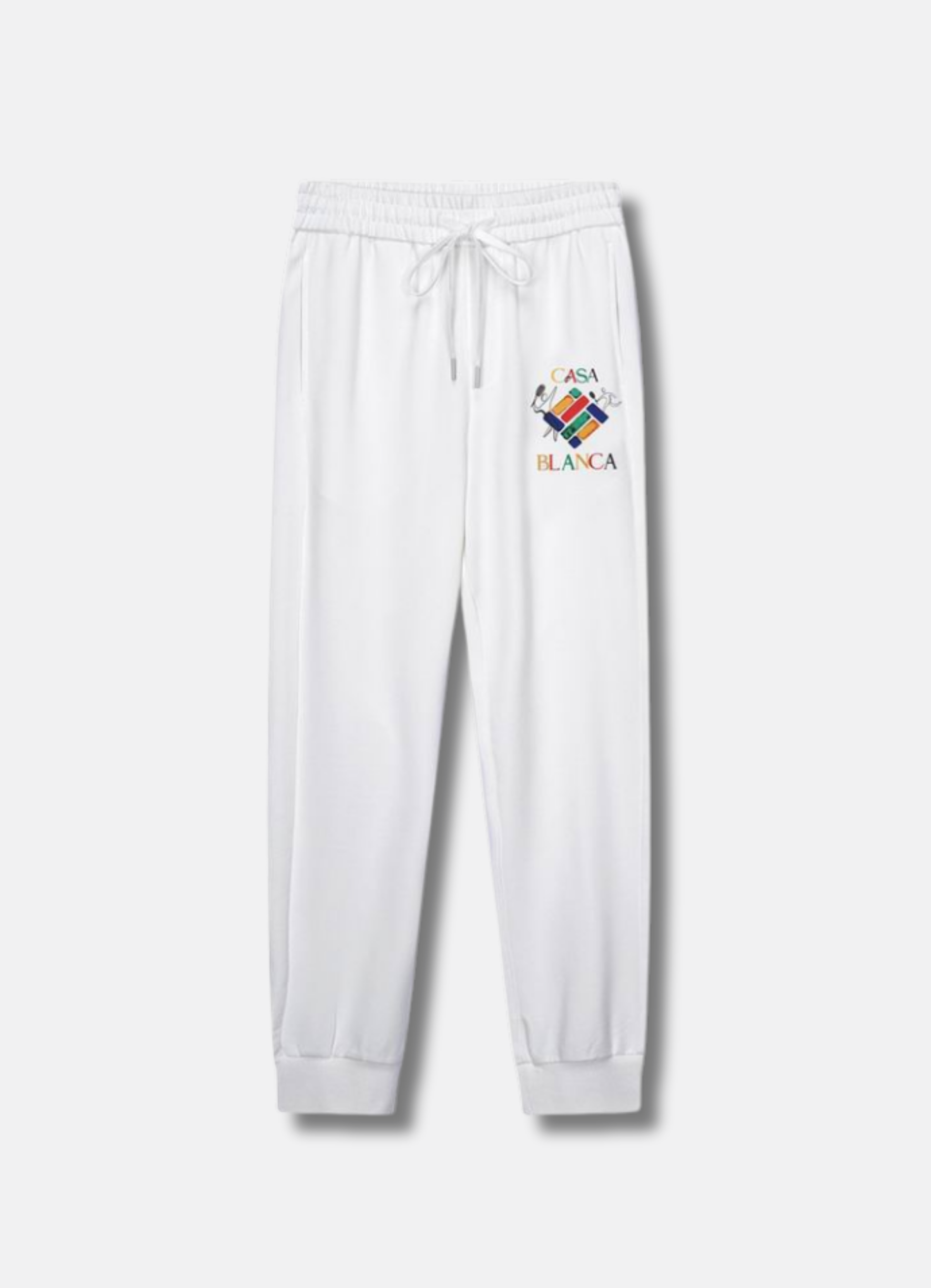 Logo print long pants