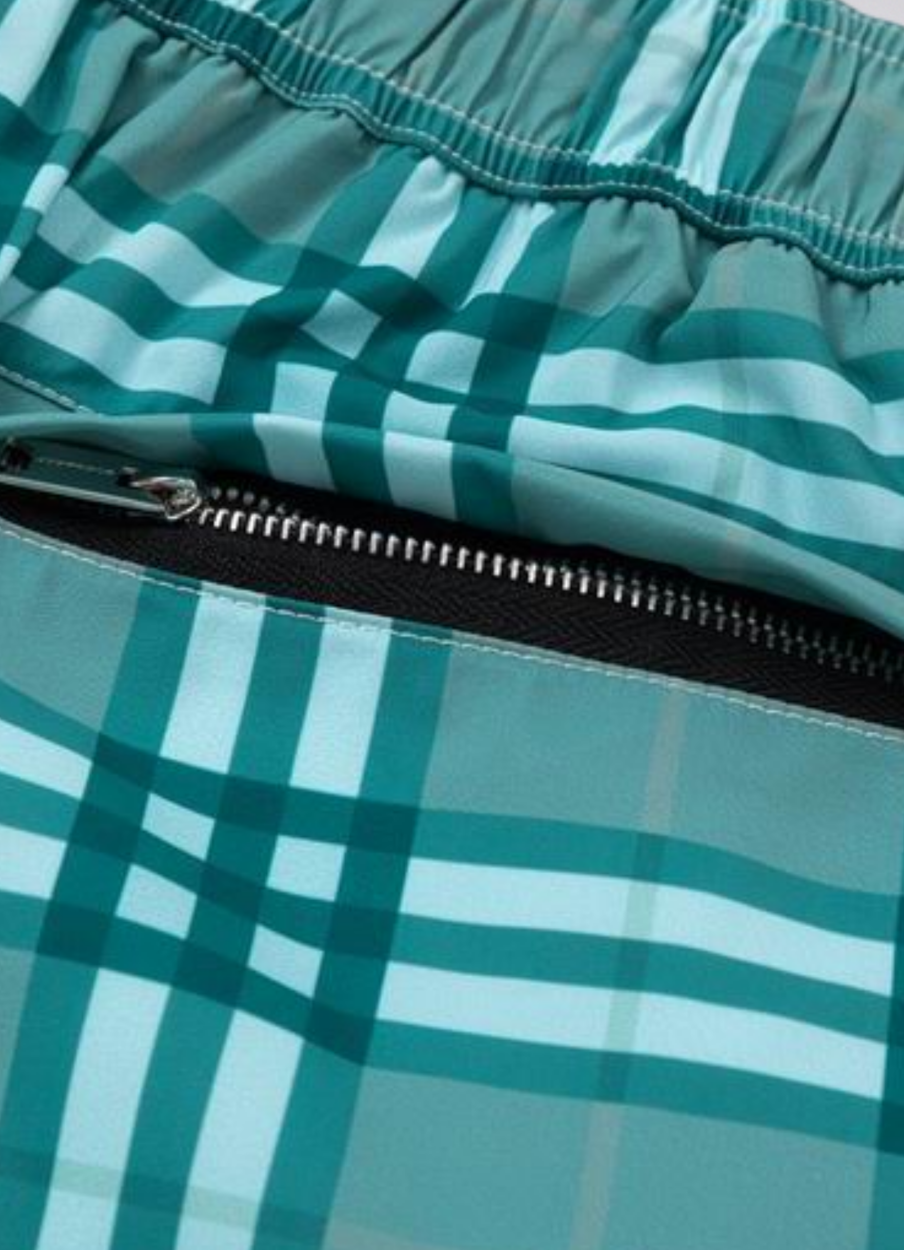 Men's Check Swim Shorts בגד ים