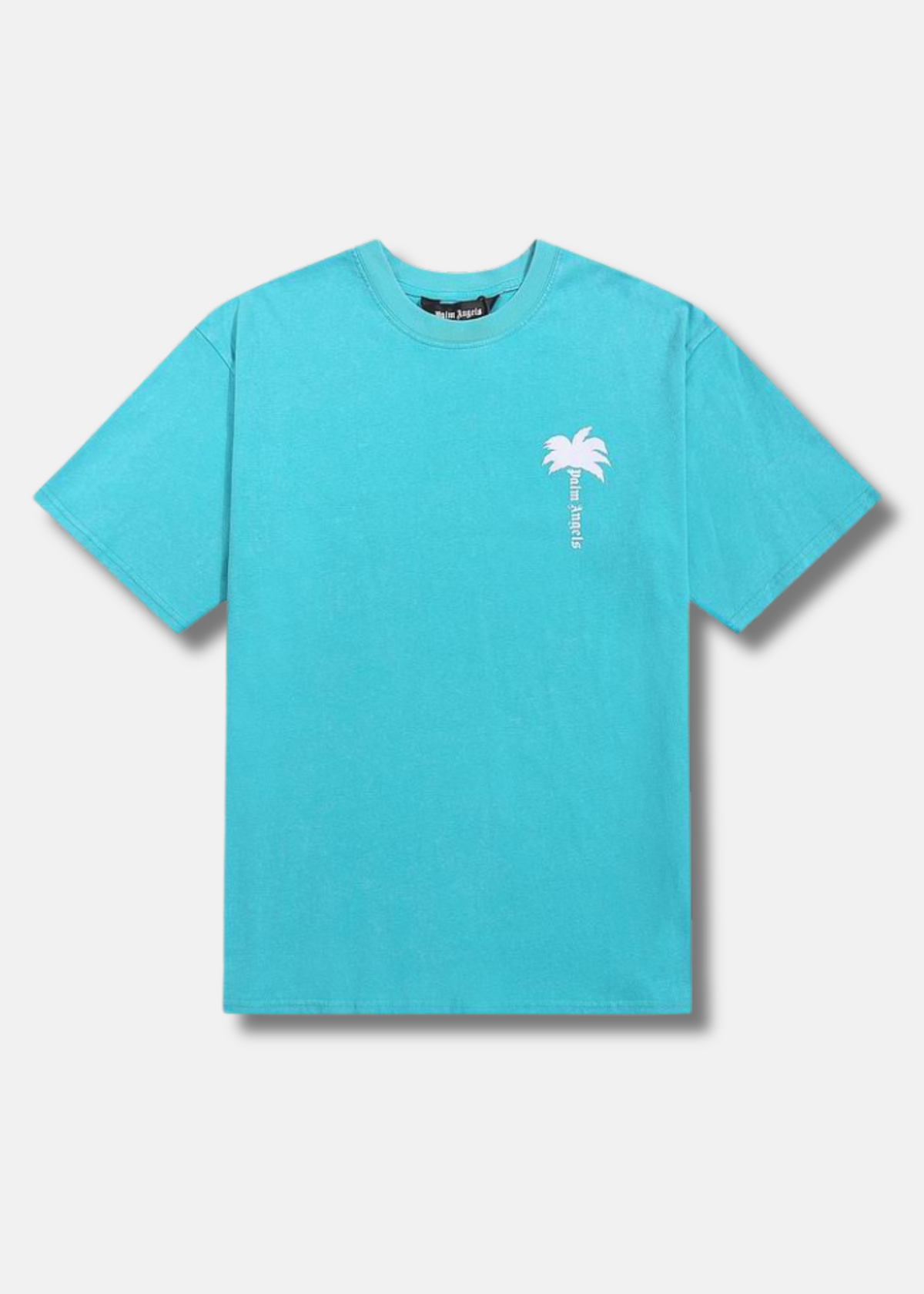 Logo Print T shirt Blue