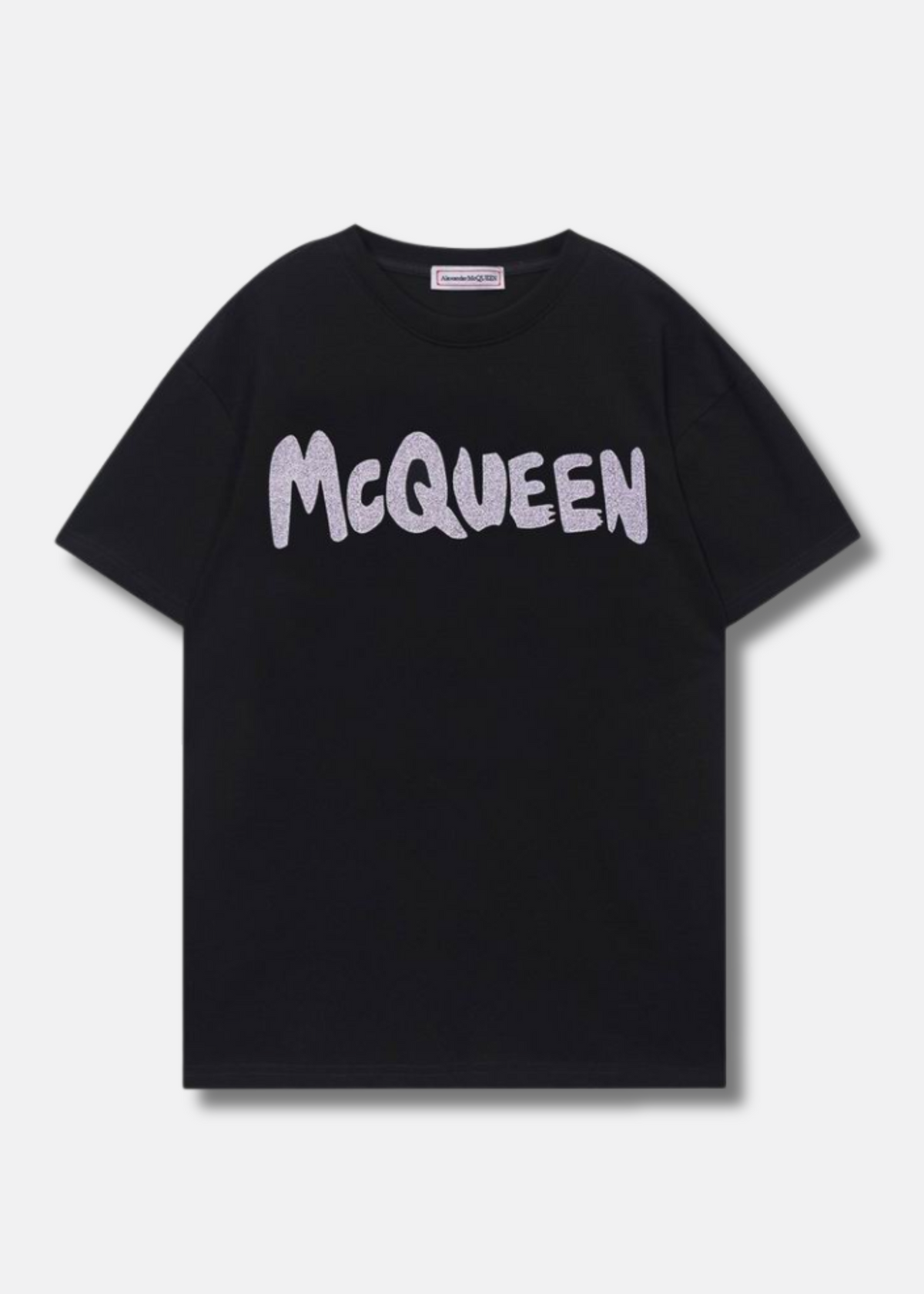 logo Print T shirt Black