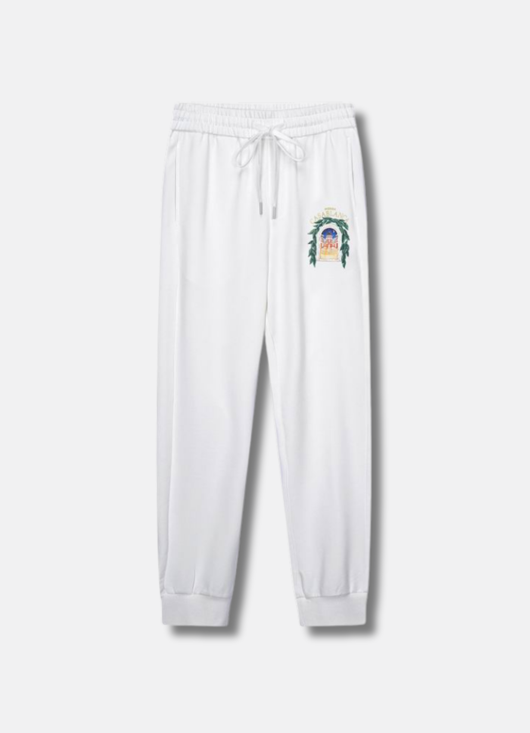 Logo print long pants