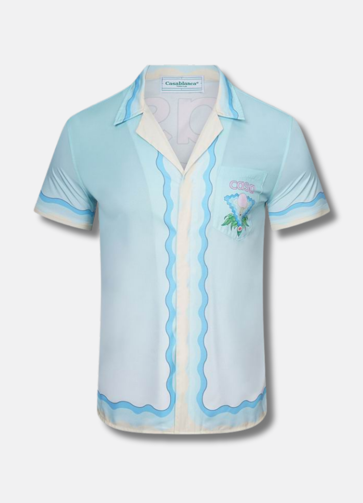 Short-Sleeve Silk Shirt