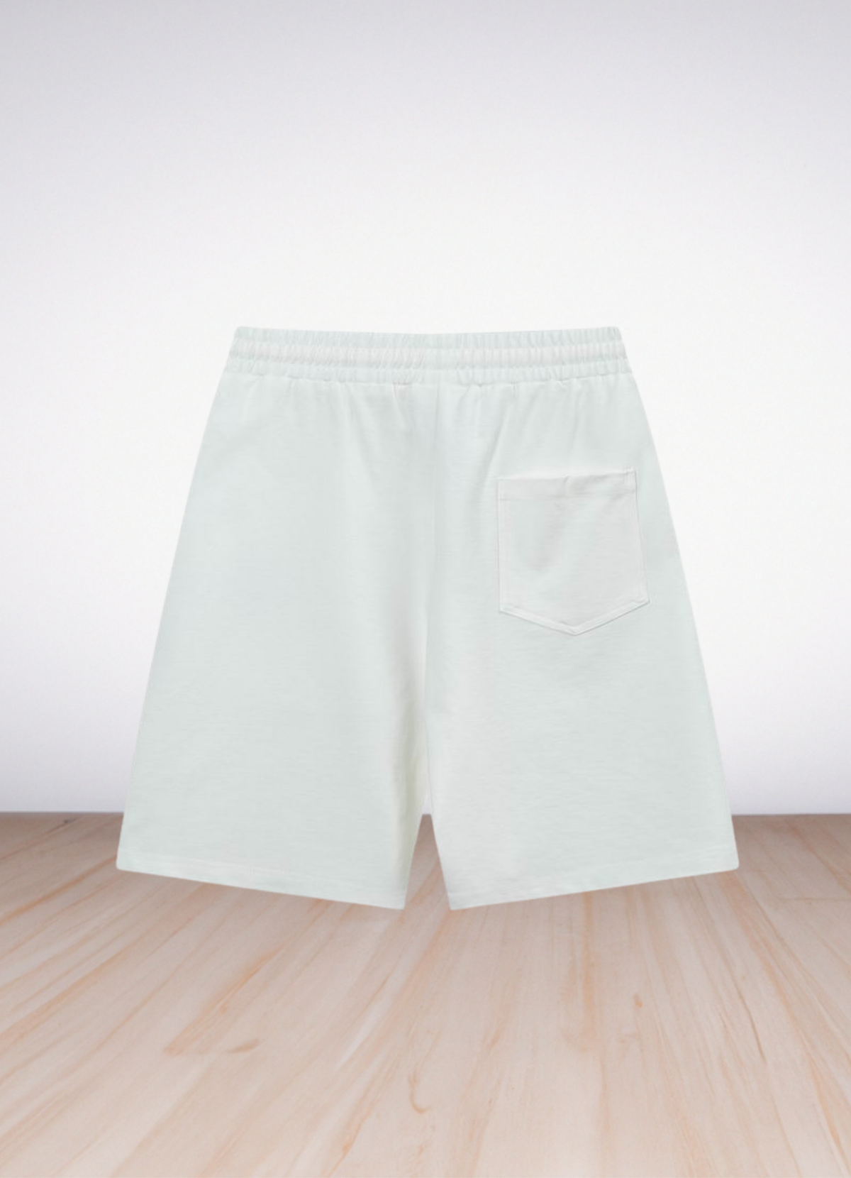 מכנסי שורטס Loewe בצבע לבן בהיר עם הדפס לוגו