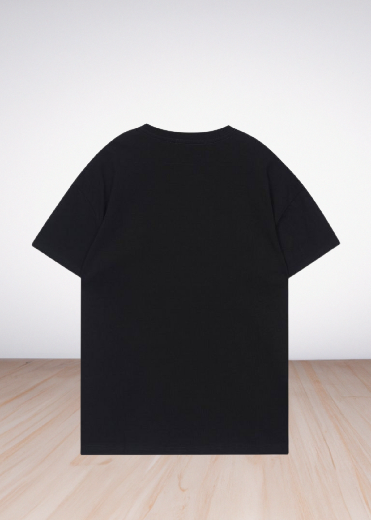 logo Print T shirt Black