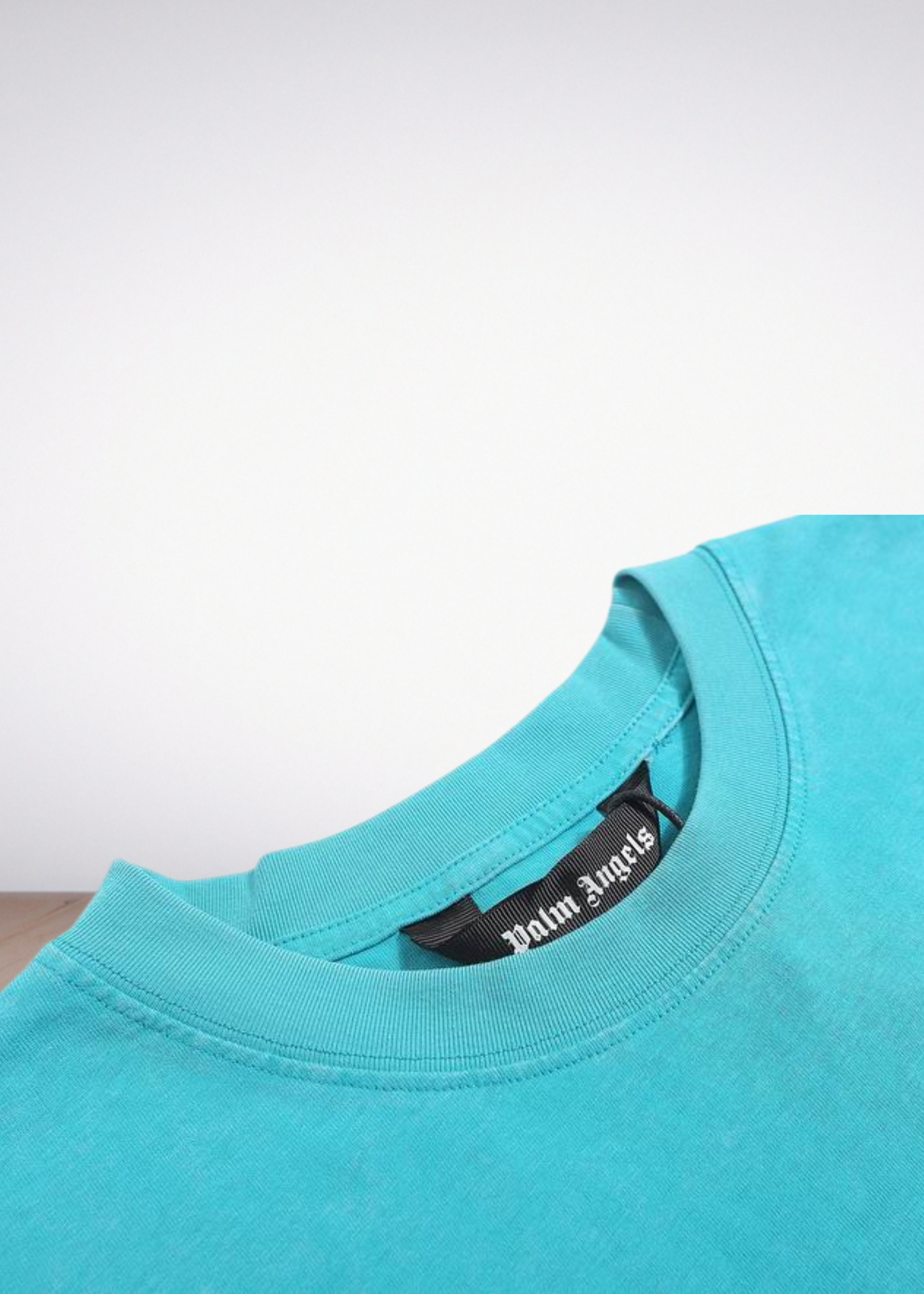 Logo Print T shirt Blue