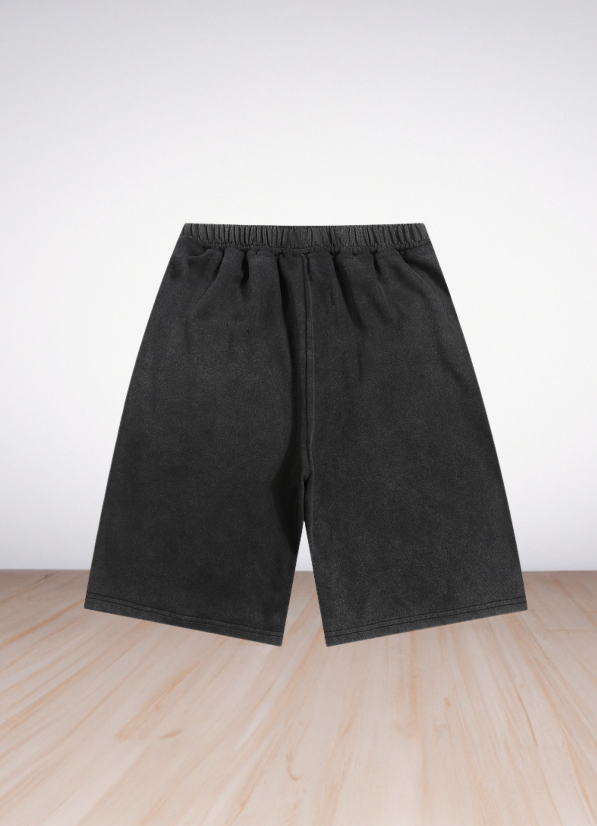 מכנסי שורטס Palm Angels בצבע שחור עם רקמת כוכב