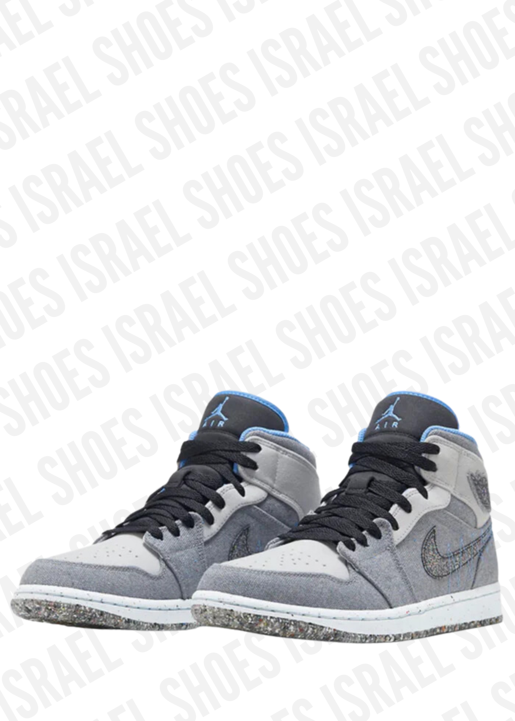 Air Jordan 1 Mid 'Crater Grey University Blue'