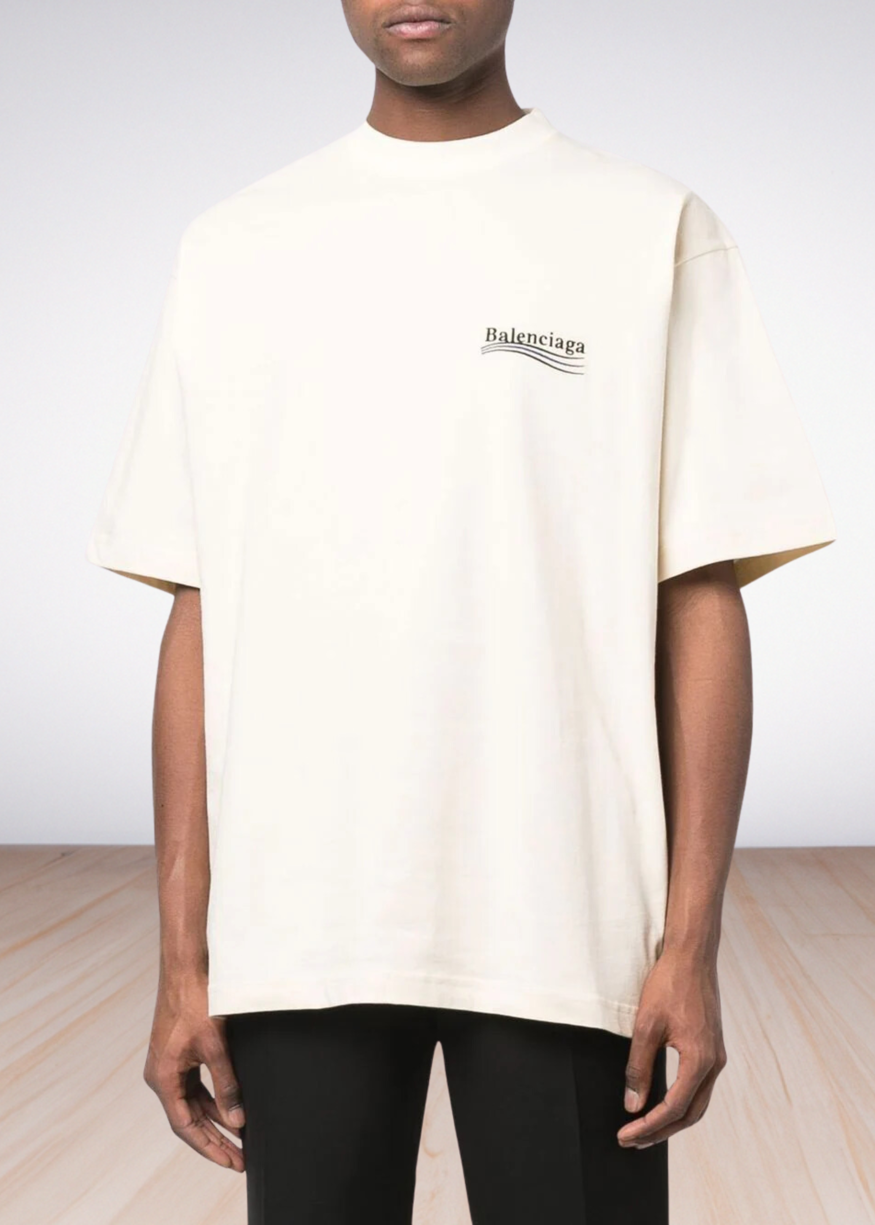 Logo embroidered oversized t shirt Fit
