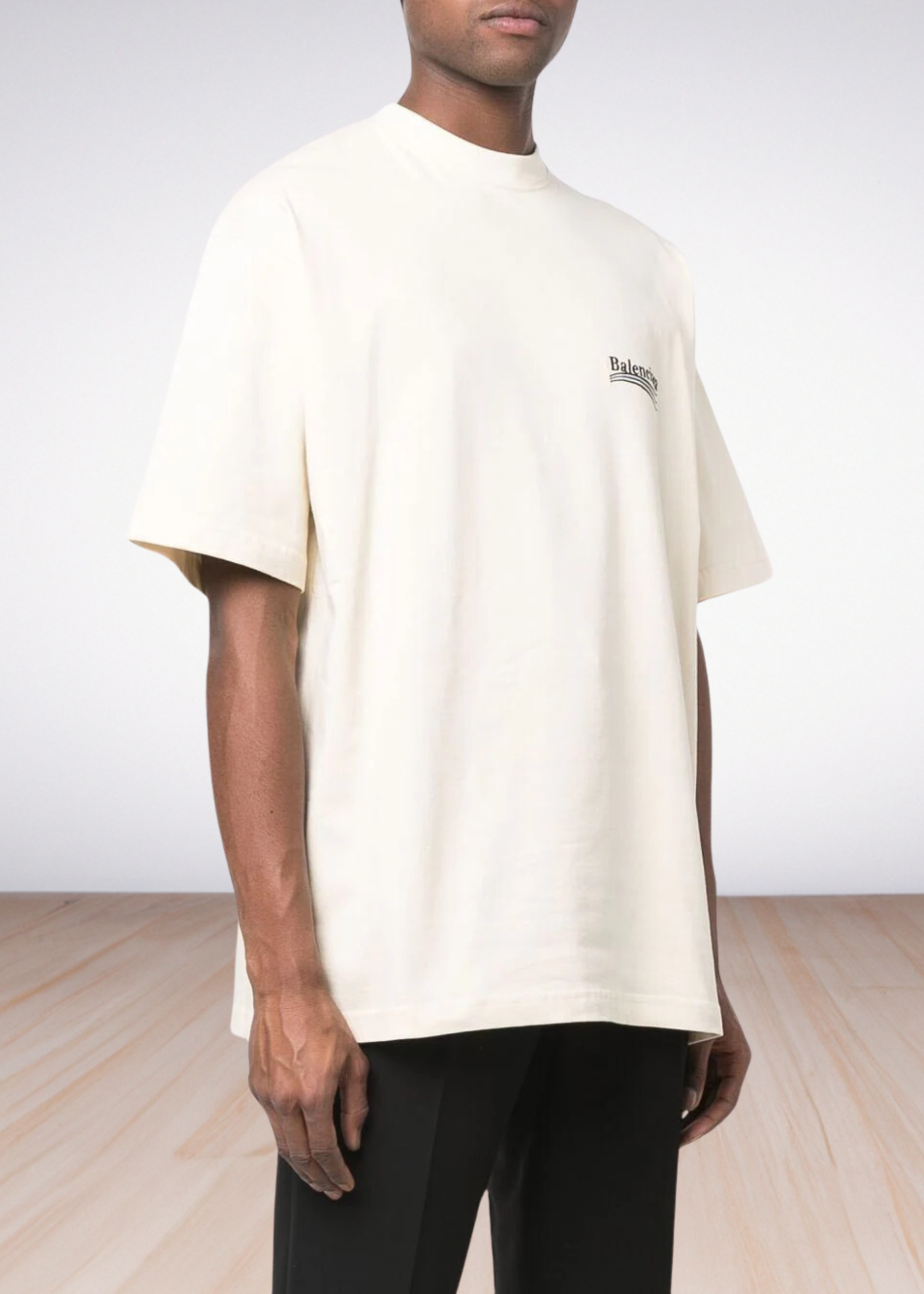 Logo embroidered oversized t shirt Fit