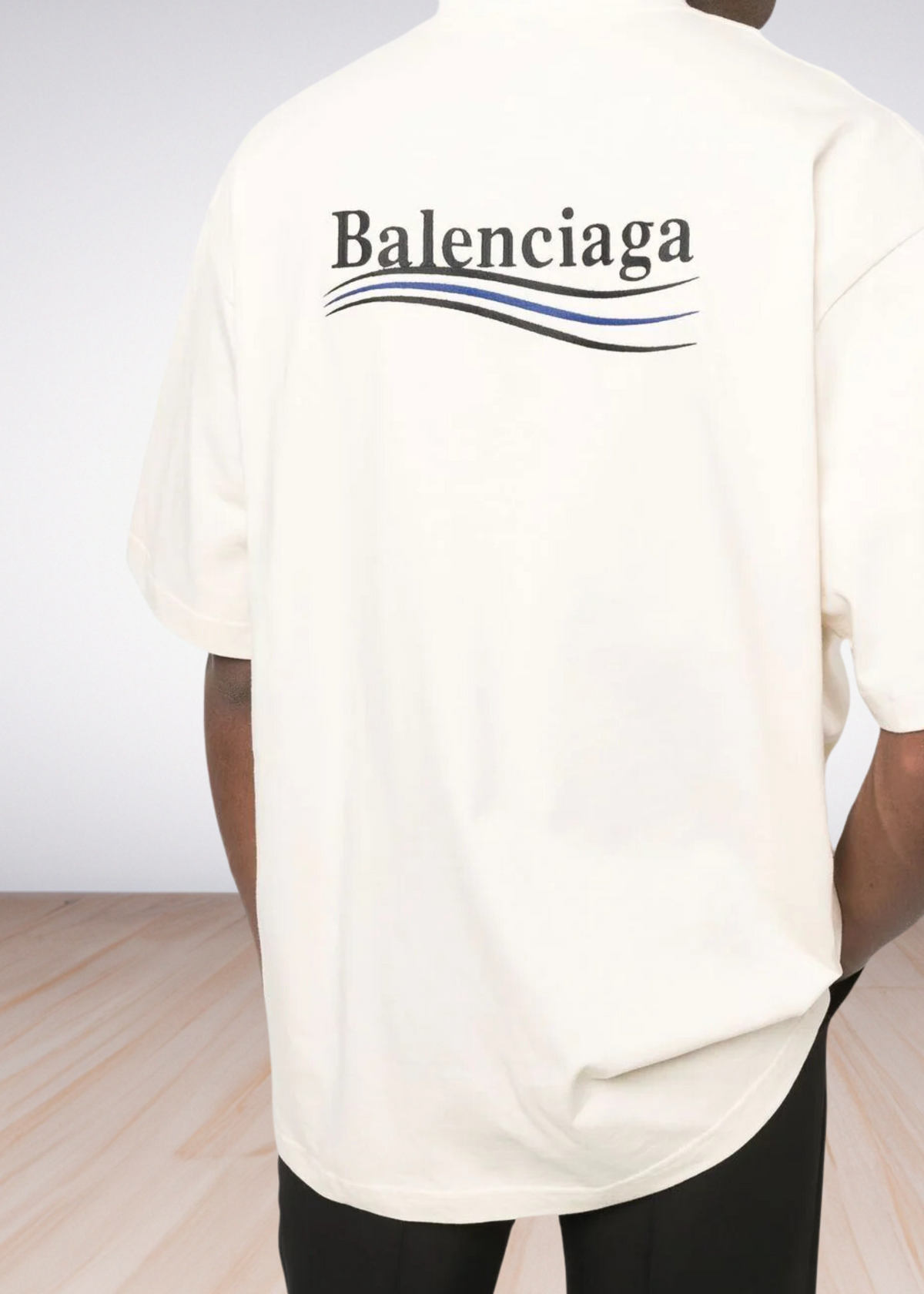 Logo embroidered oversized t shirt Fit