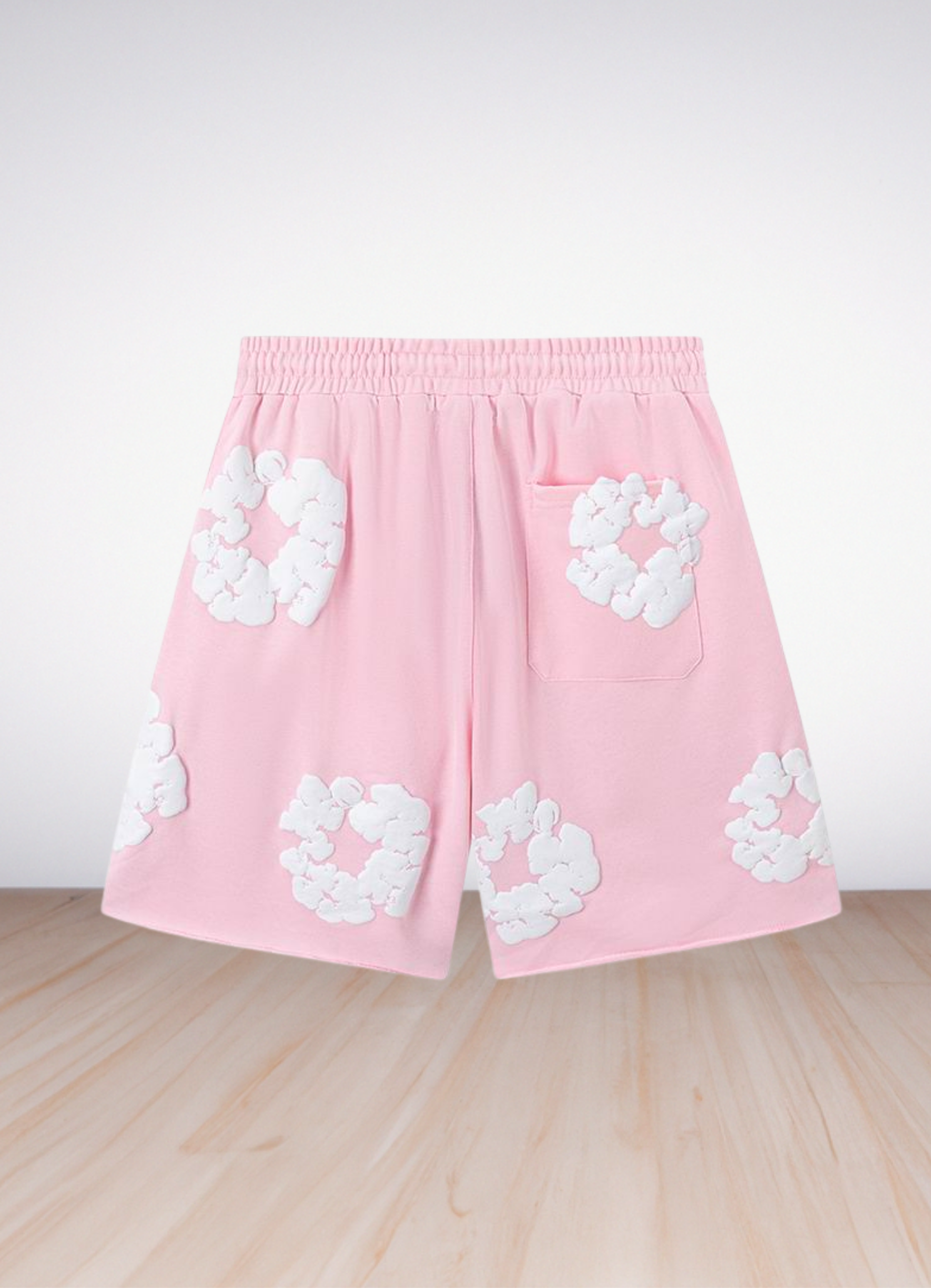 Cotton Wreath Shorts Pink