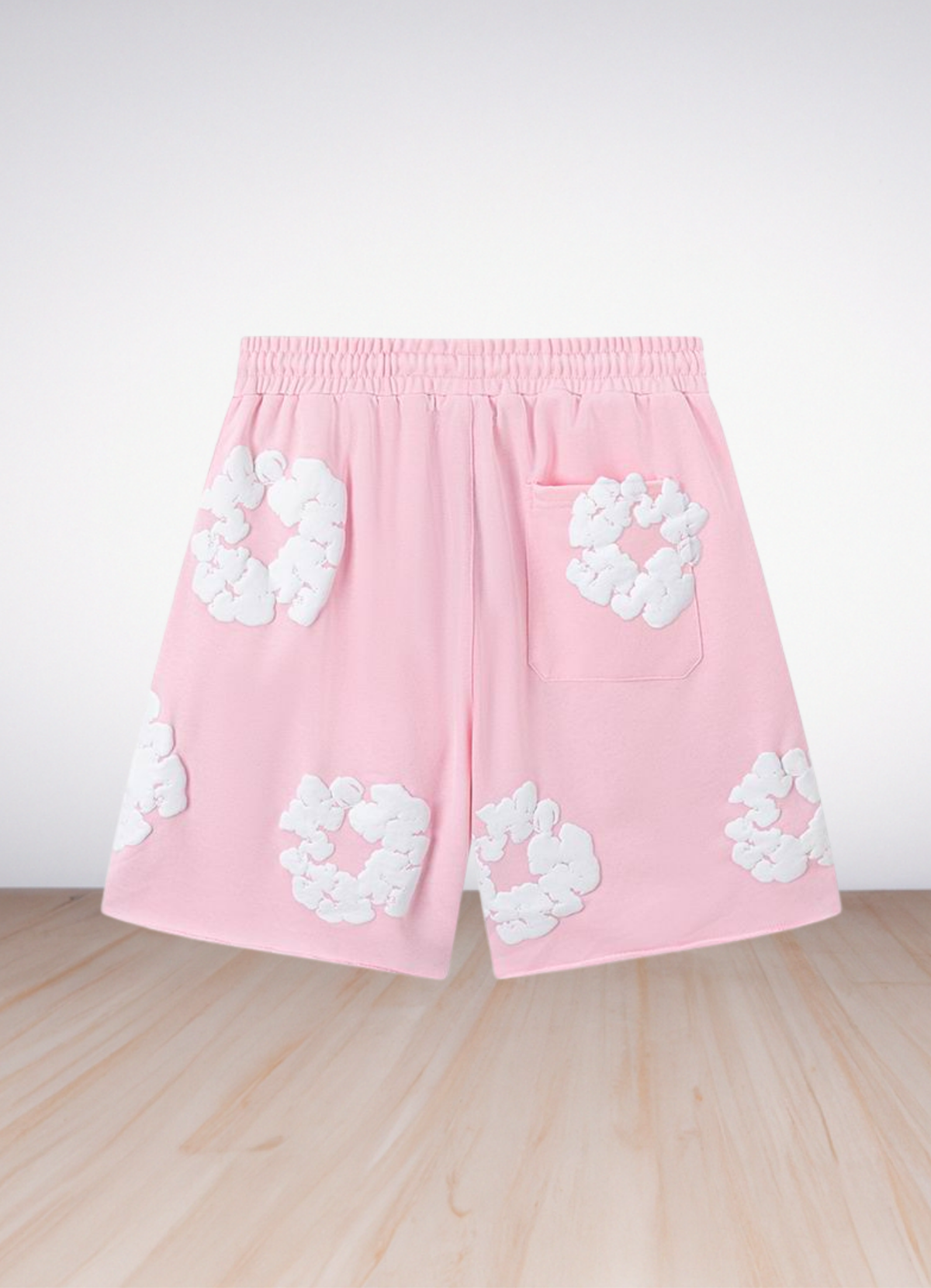 Cotton Wreath Shorts Pink