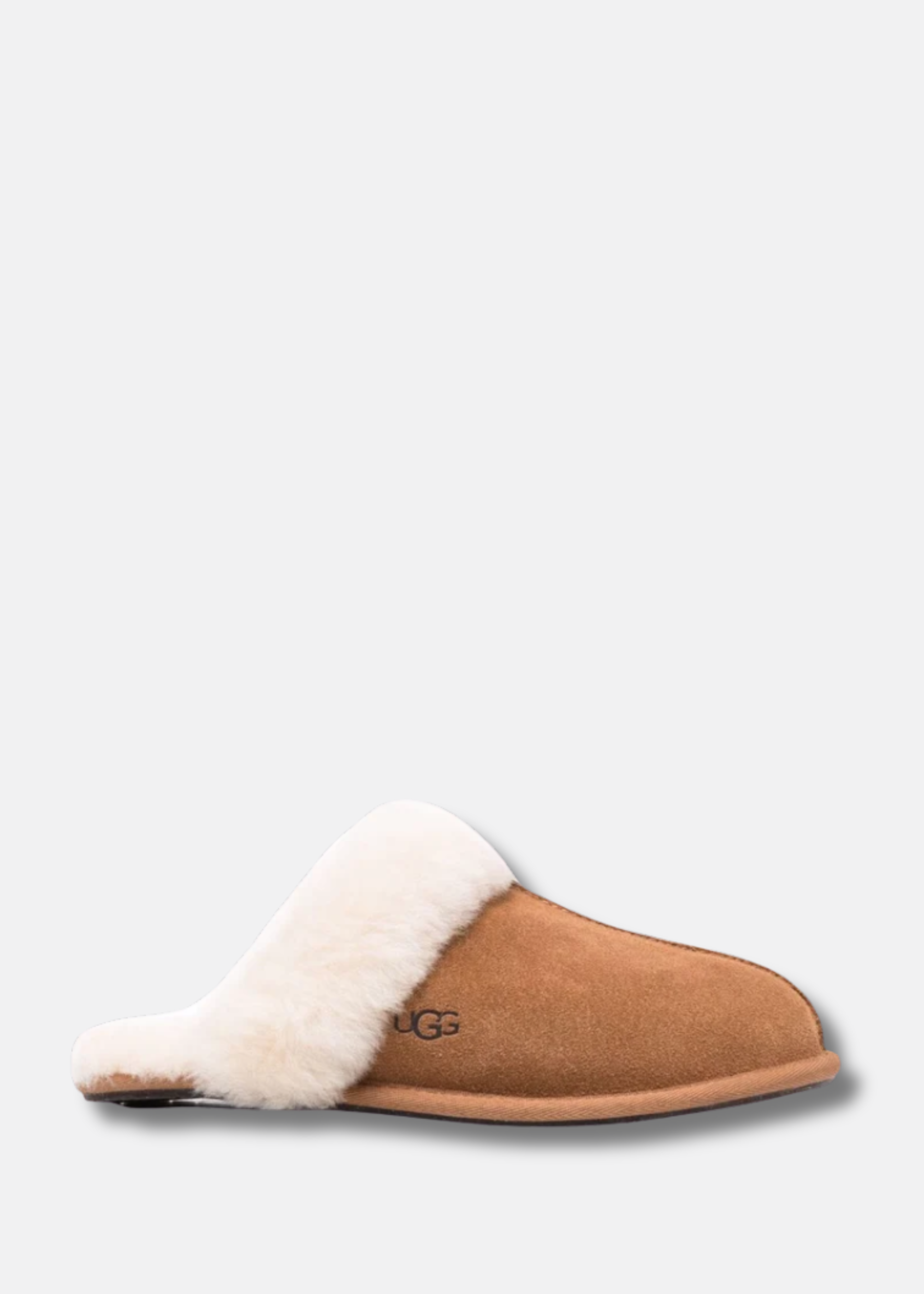 shearling-trim slippers