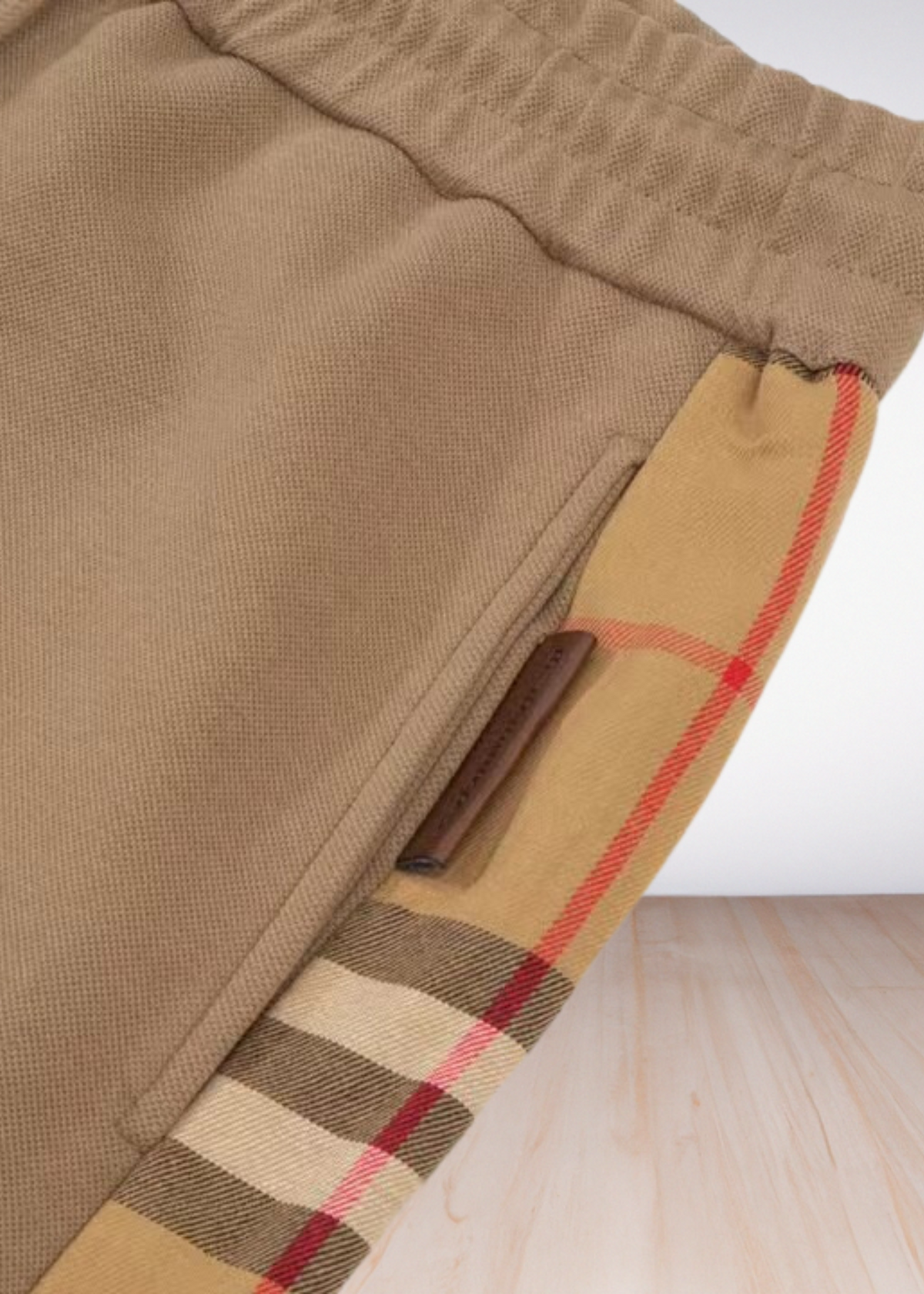 ברברי מכנסיים צבע חום Checkford Pants