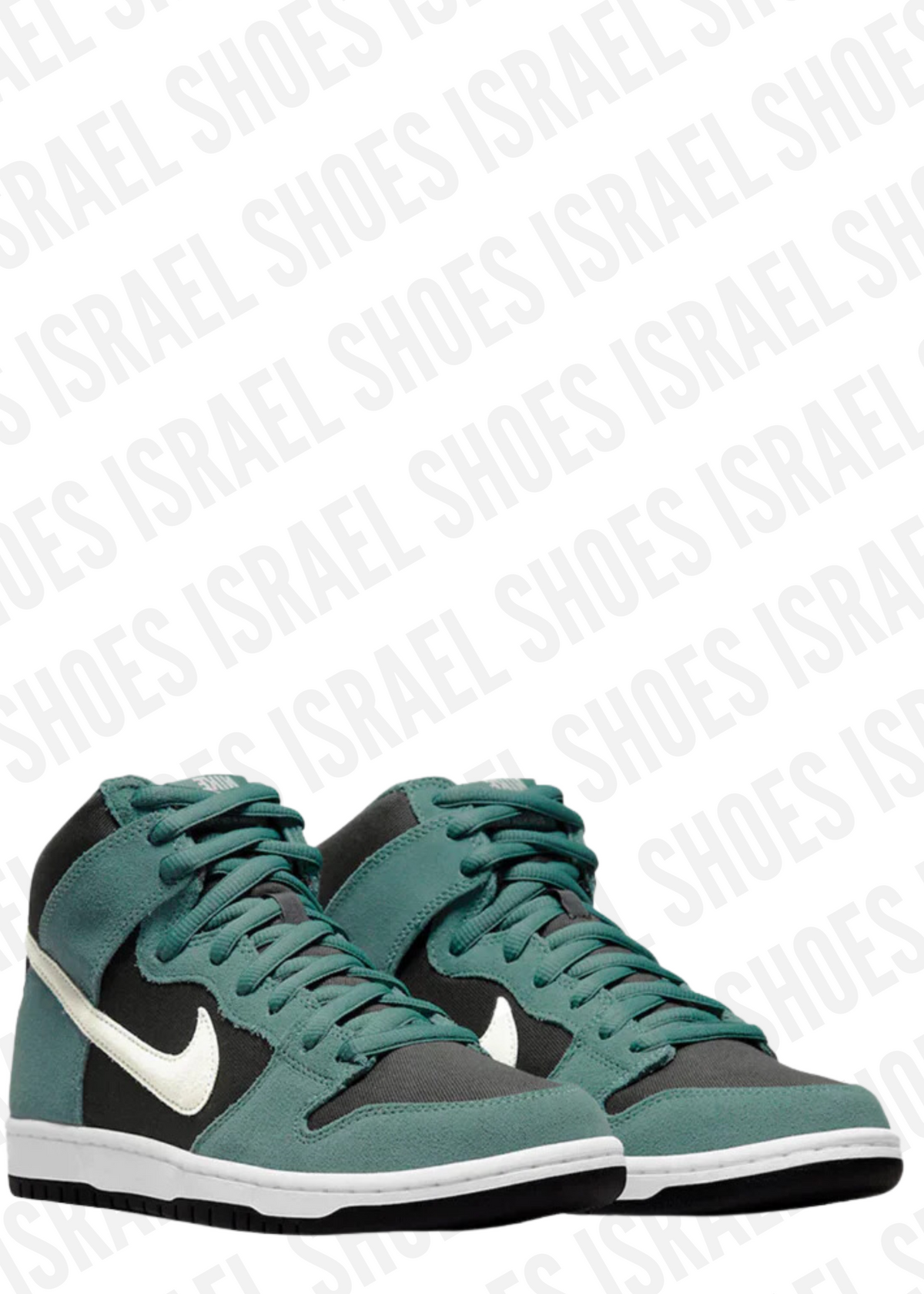 Nike SB Skateboard Dunk high Skate Shoes Black/Green