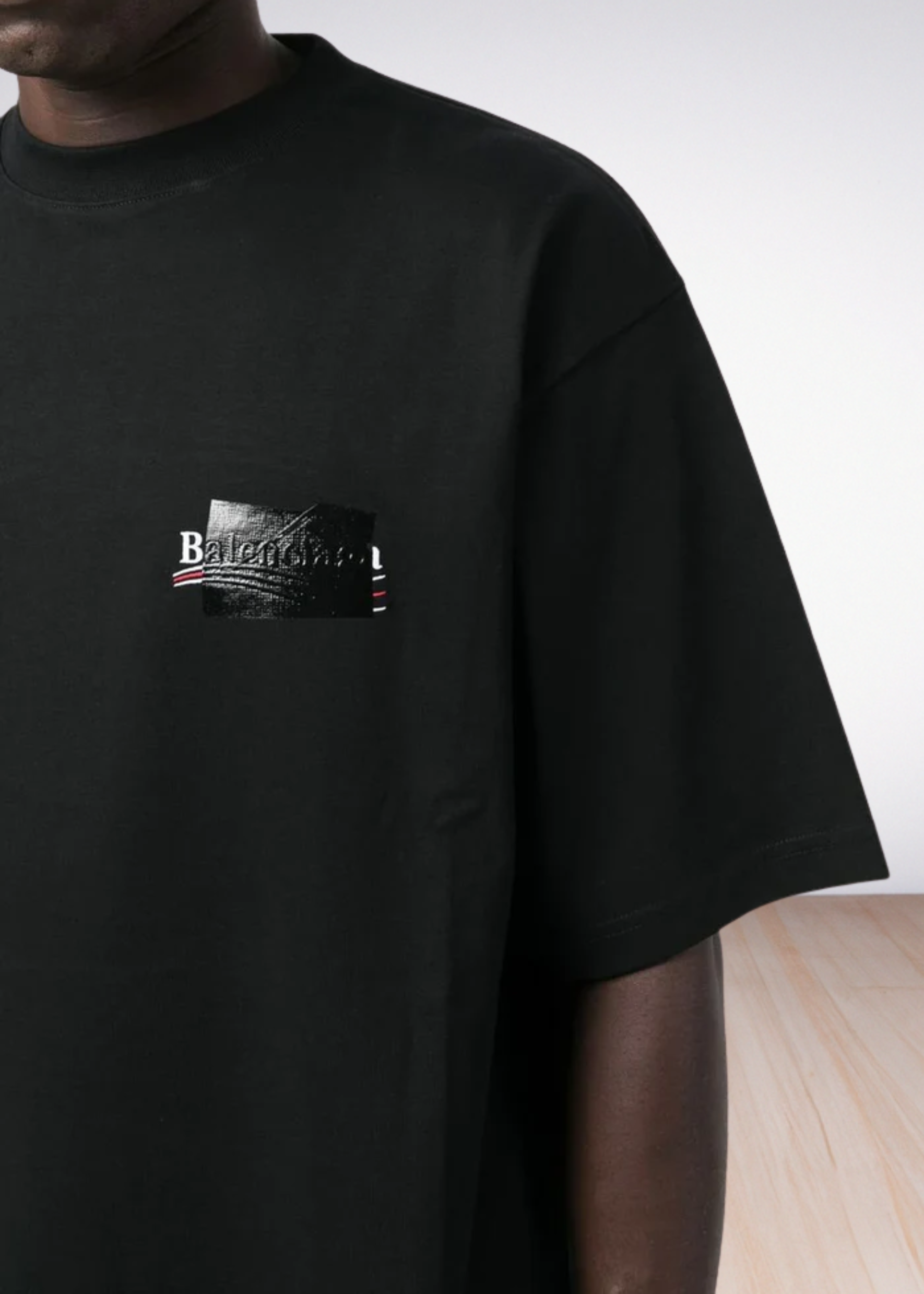 Political Campaign logo tape T-shirt