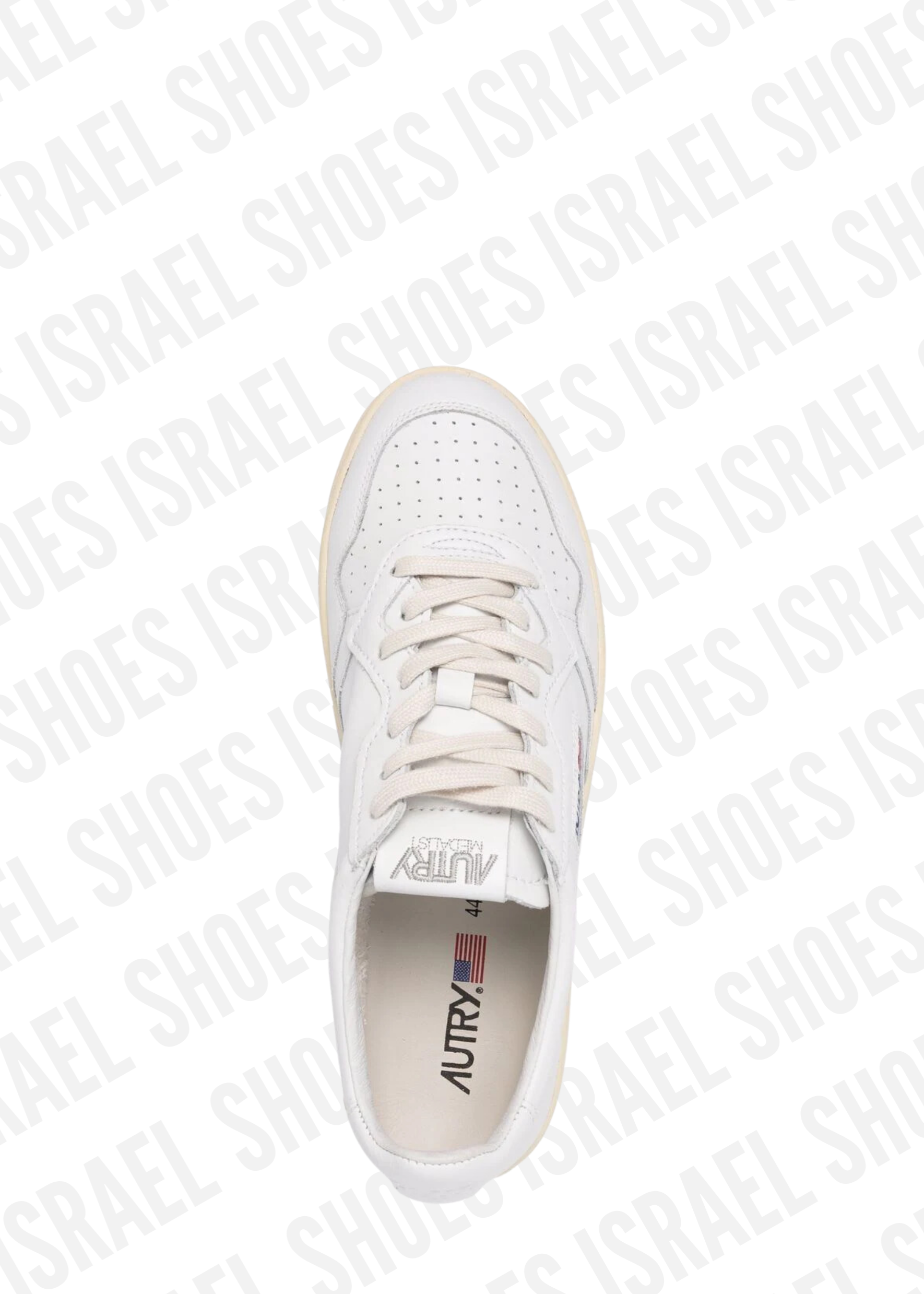embroidered-logo lace-up sneakers