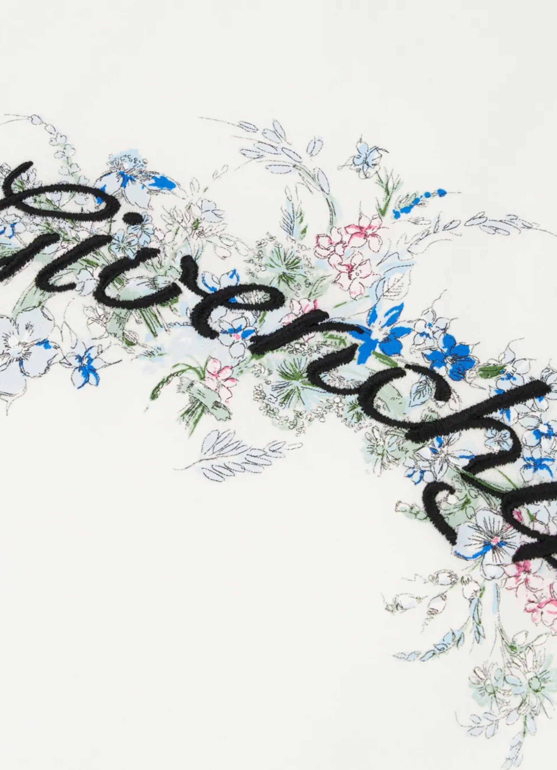 logo-embroidered T-shirt
