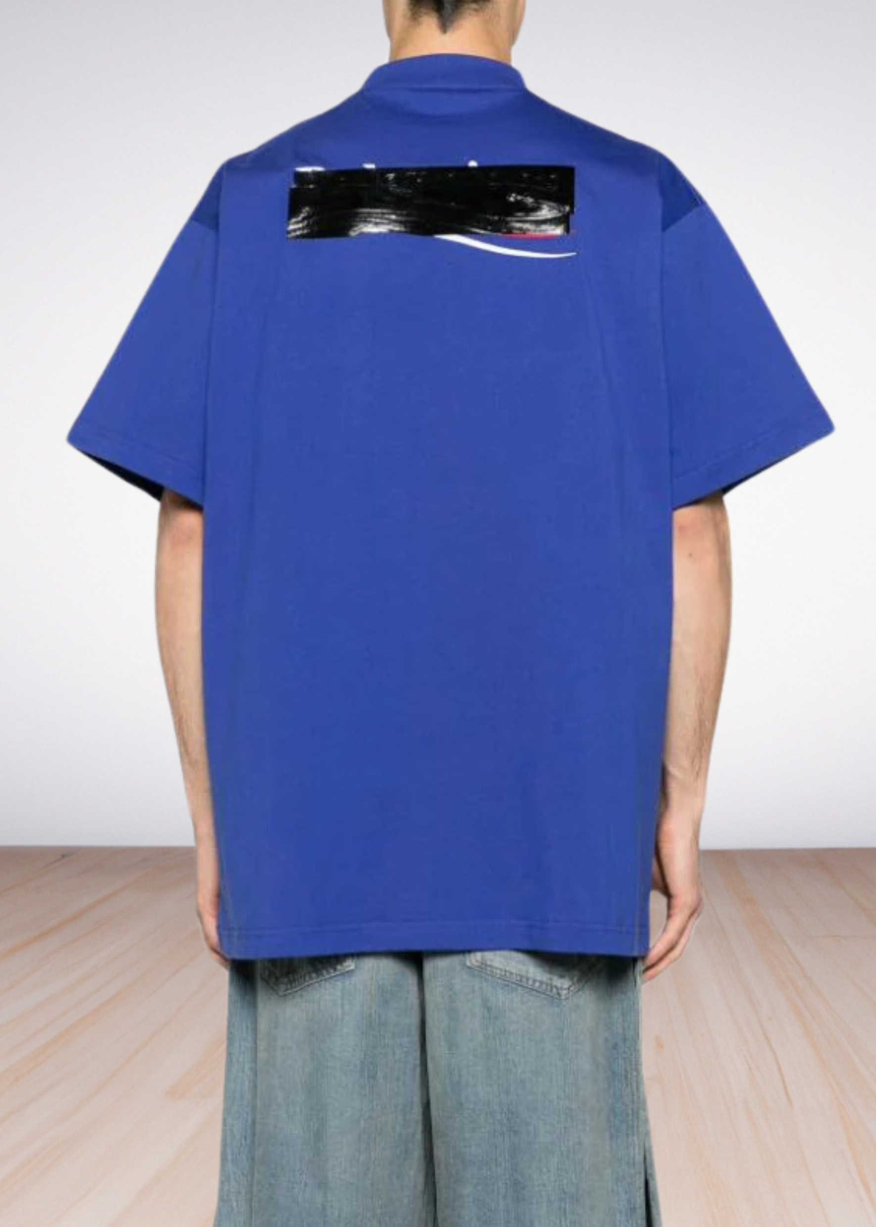 Logo embroidered oversized t shirt Fit