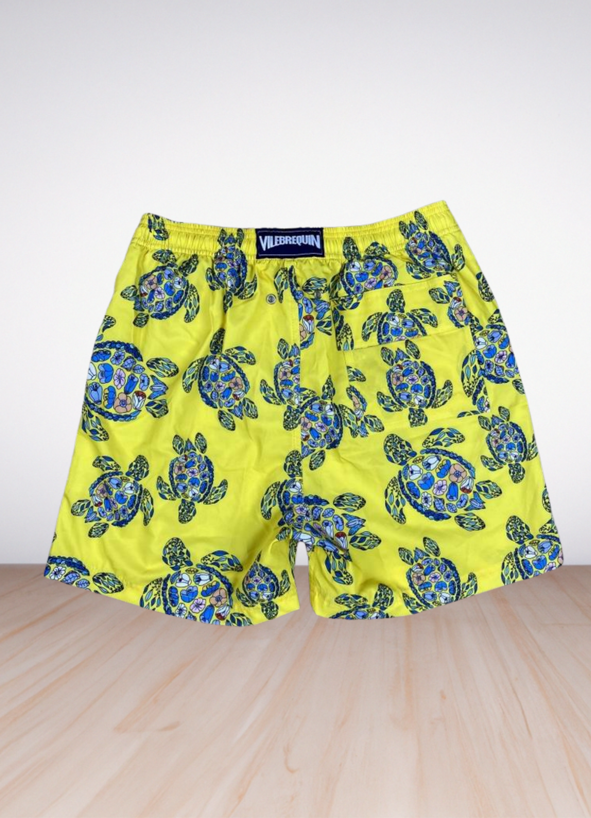 Turtle printed swim shorts בגד ים