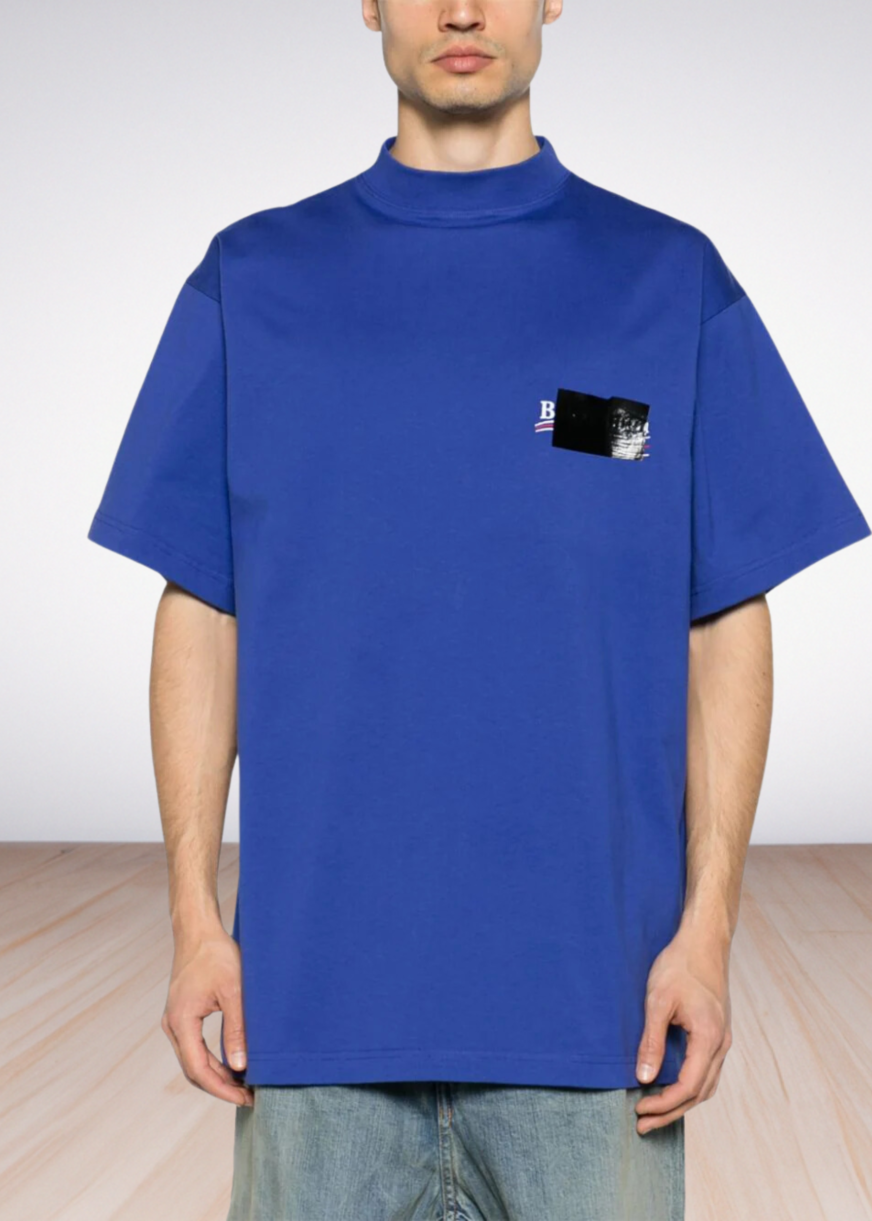 Logo embroidered oversized t shirt Fit