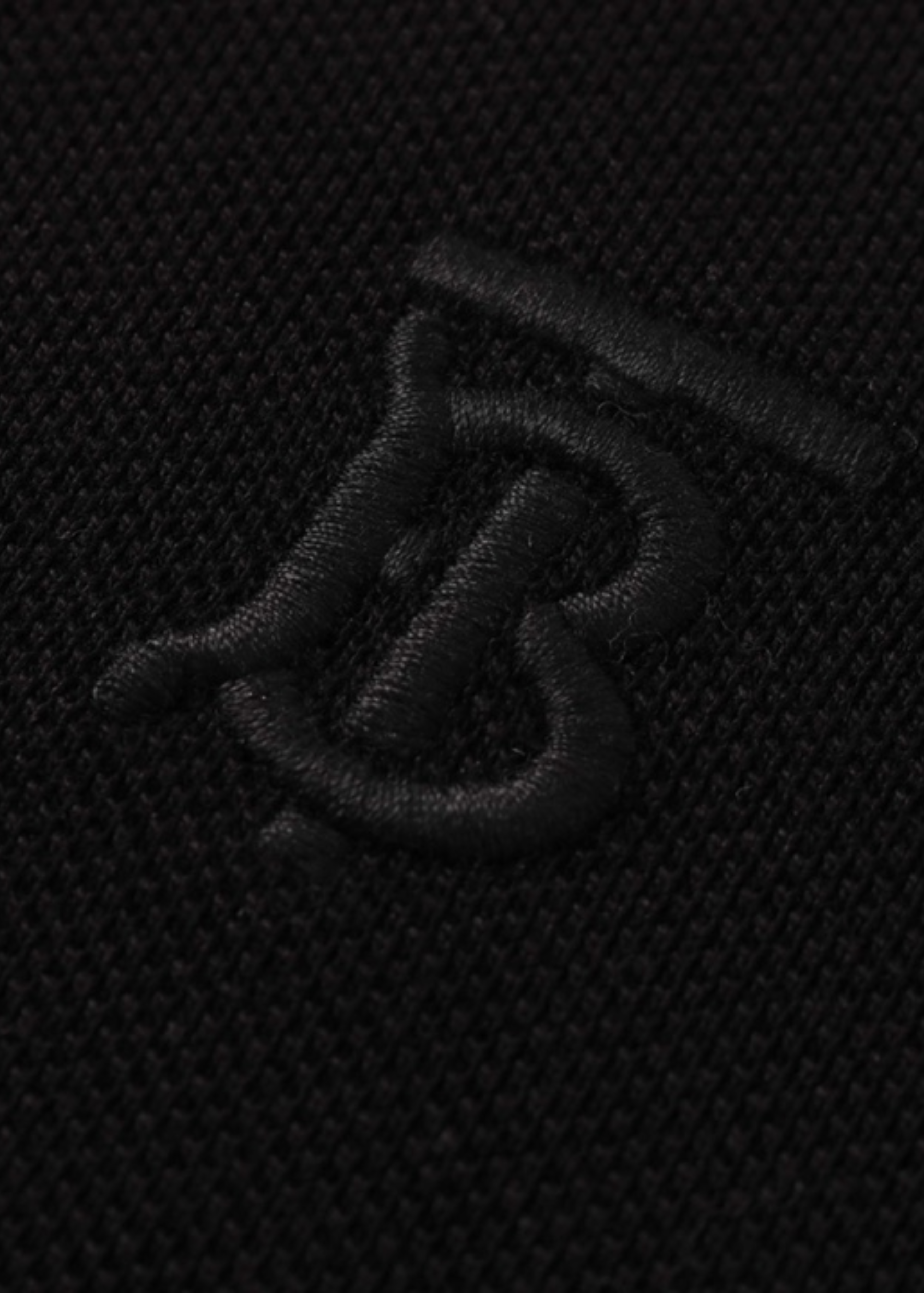 ברברי פולו צבע שחור Logo EmbroideryCotton Polo
