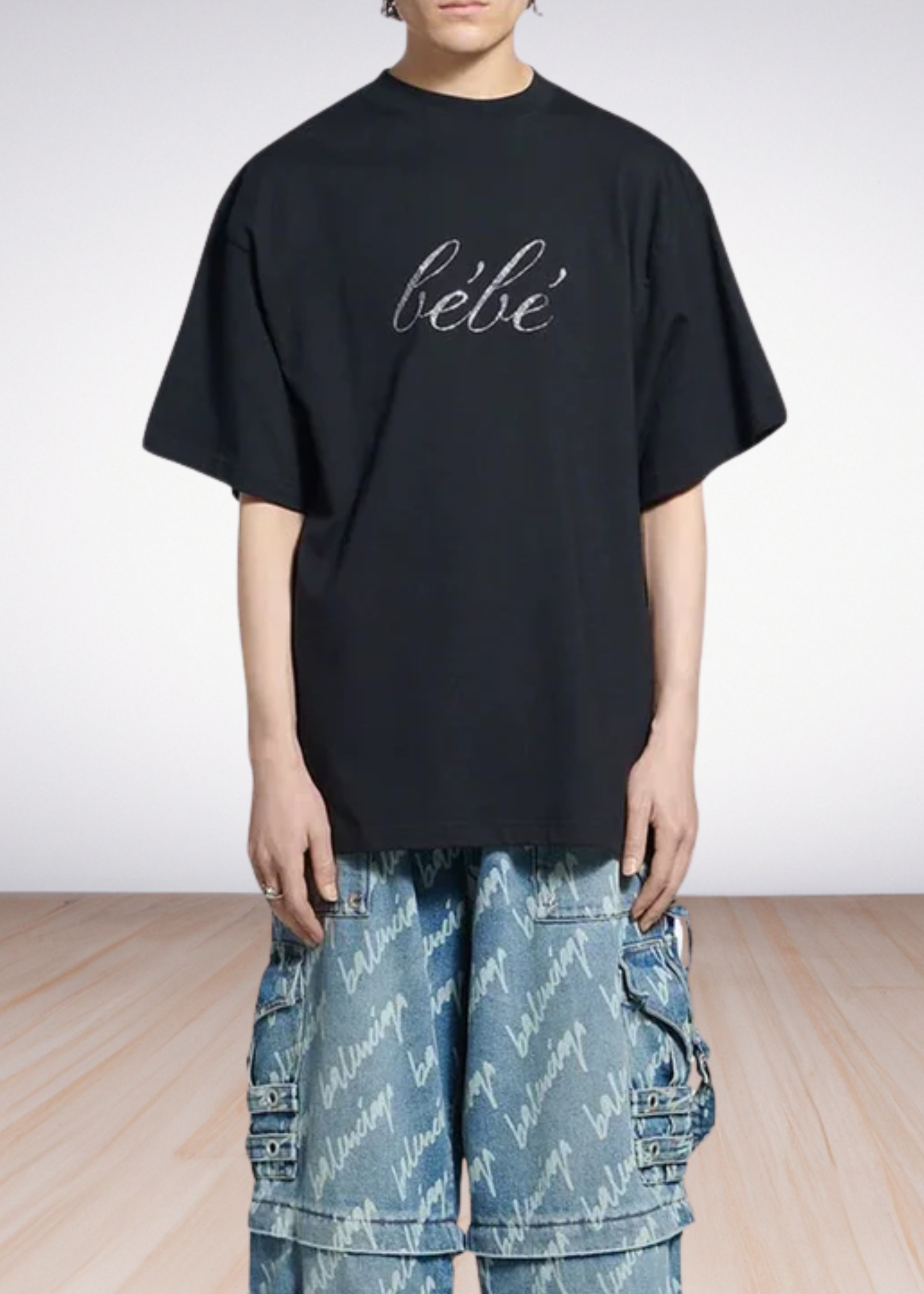 slogan-print T-shirt