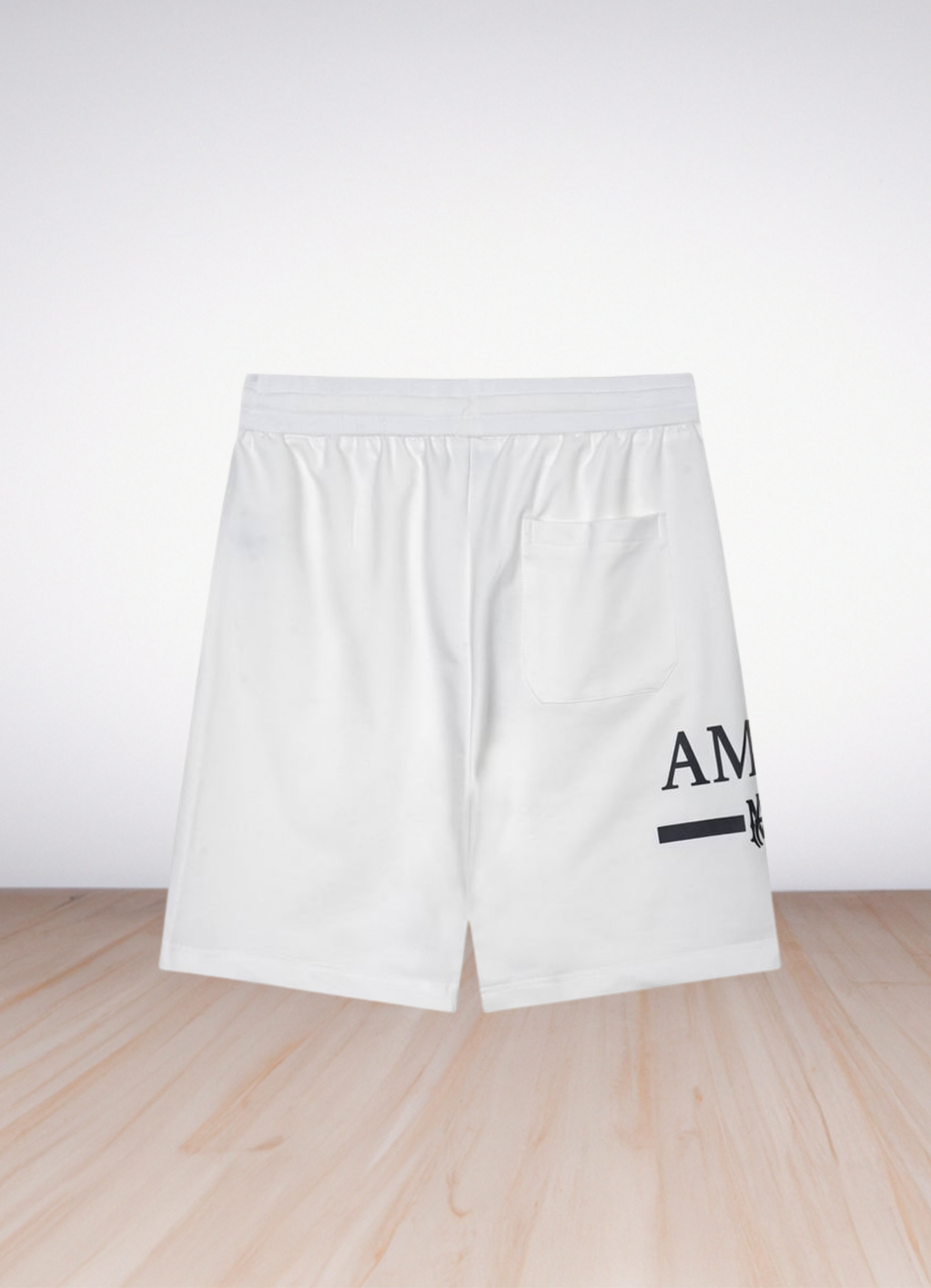 Logo Print Shorts White