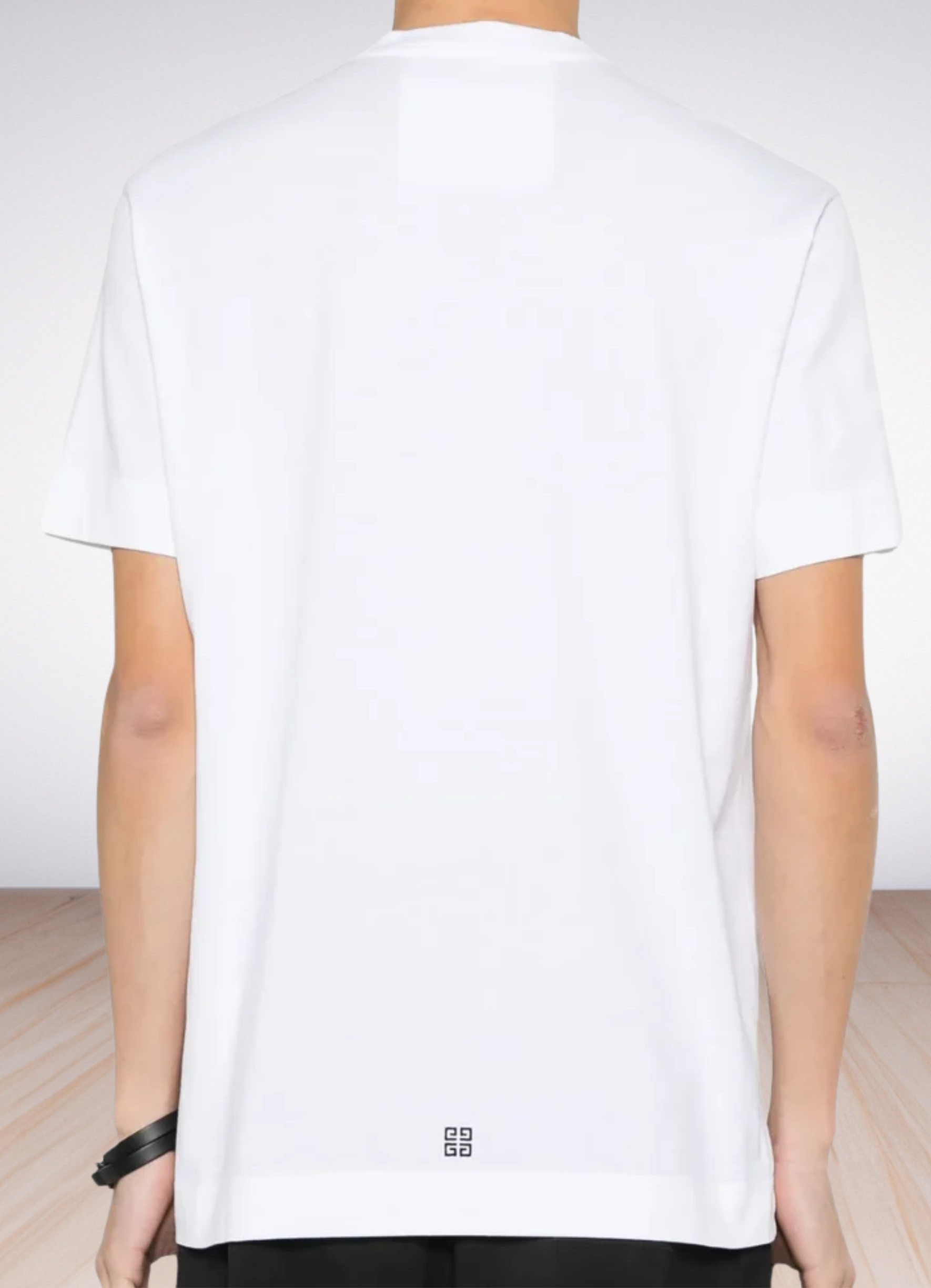 logo short-sleeve black טי שירט אובר סייז בצבע לבן