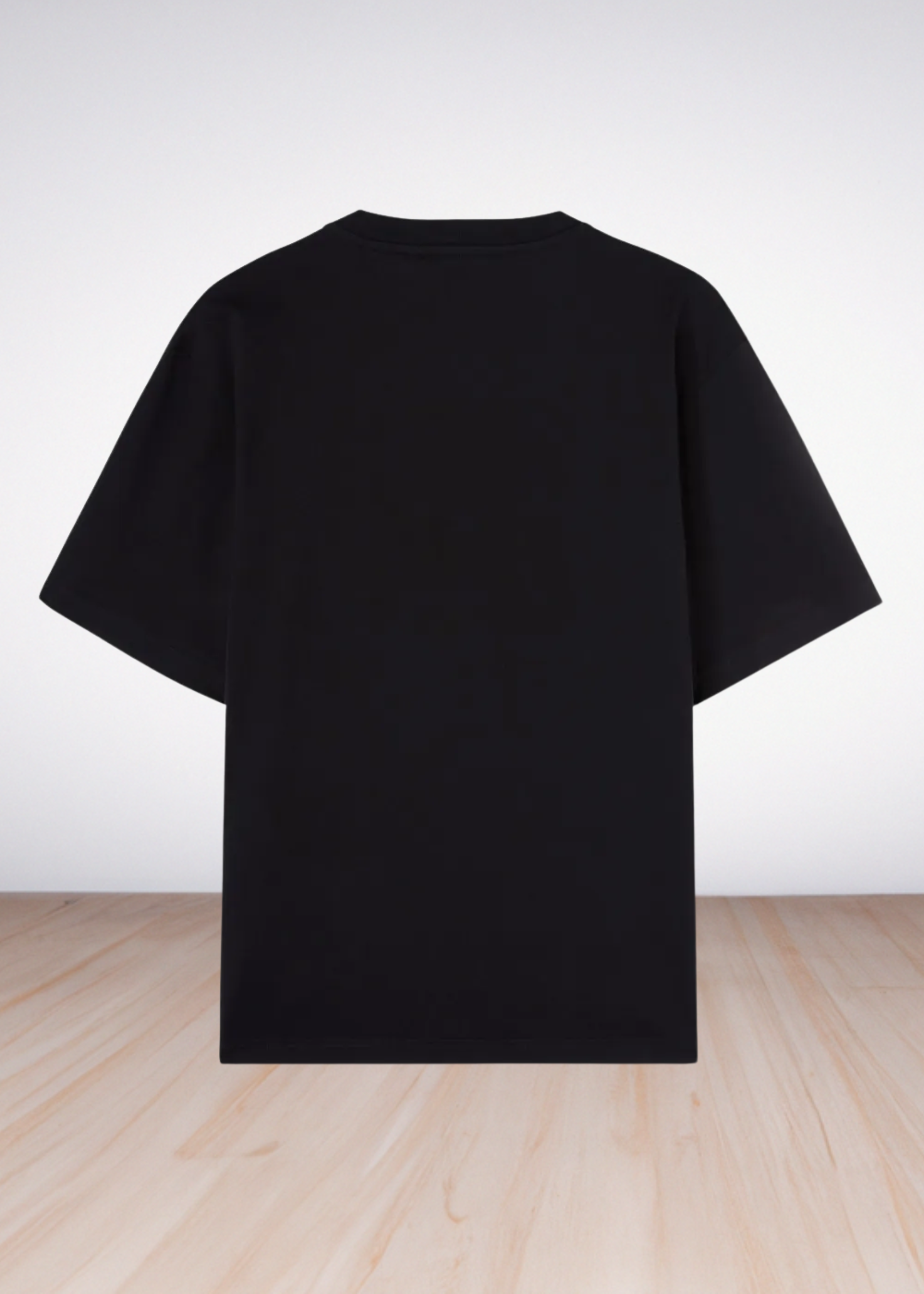 Logo Print Oversized T shirt black