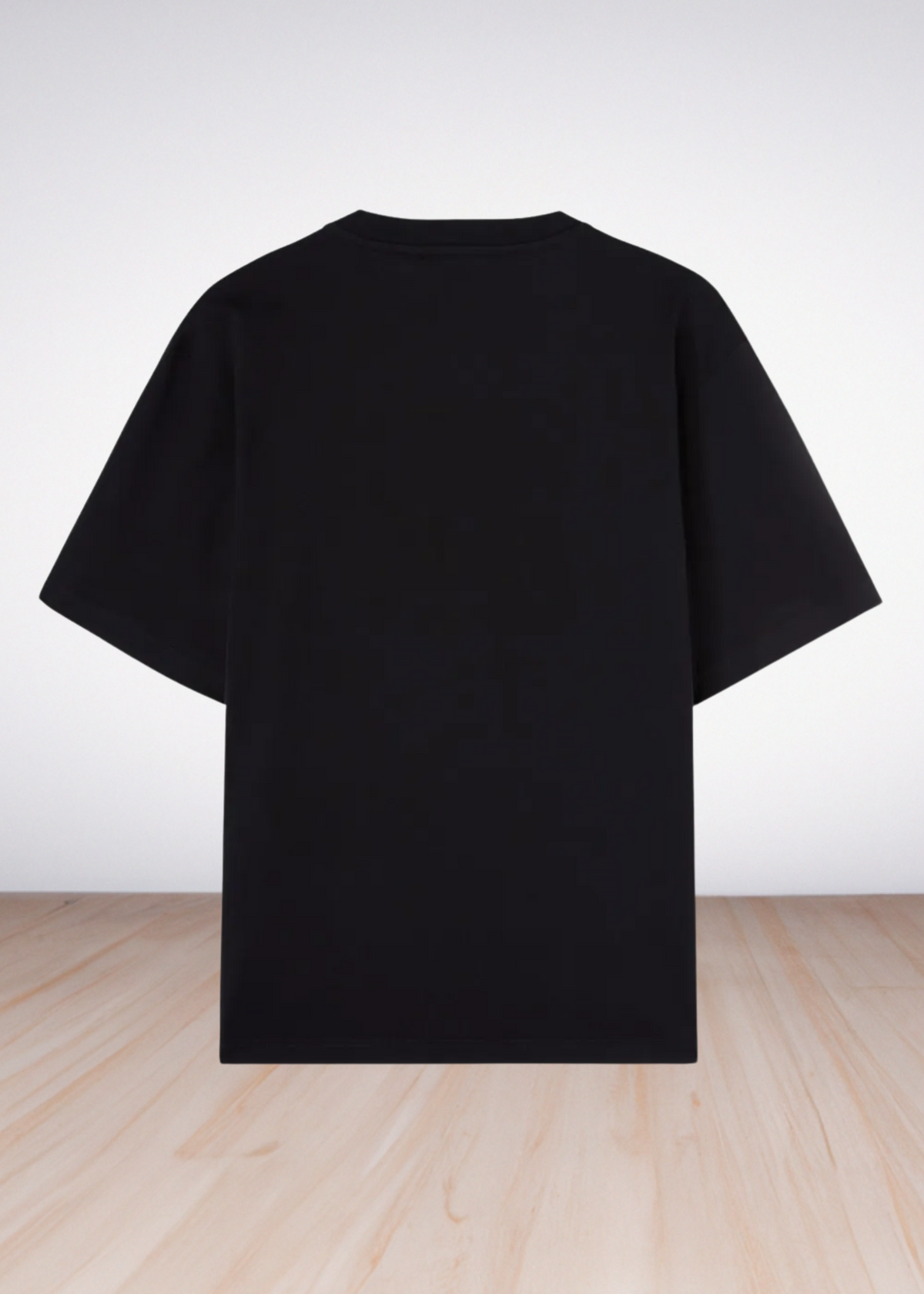 Logo Print Oversized T shirt black