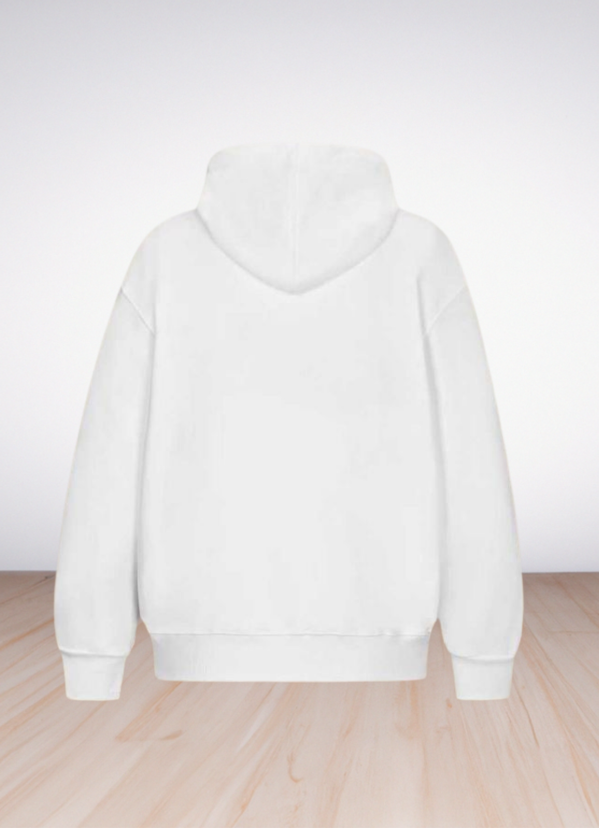 PARIS Logo graphic-print hoodie White