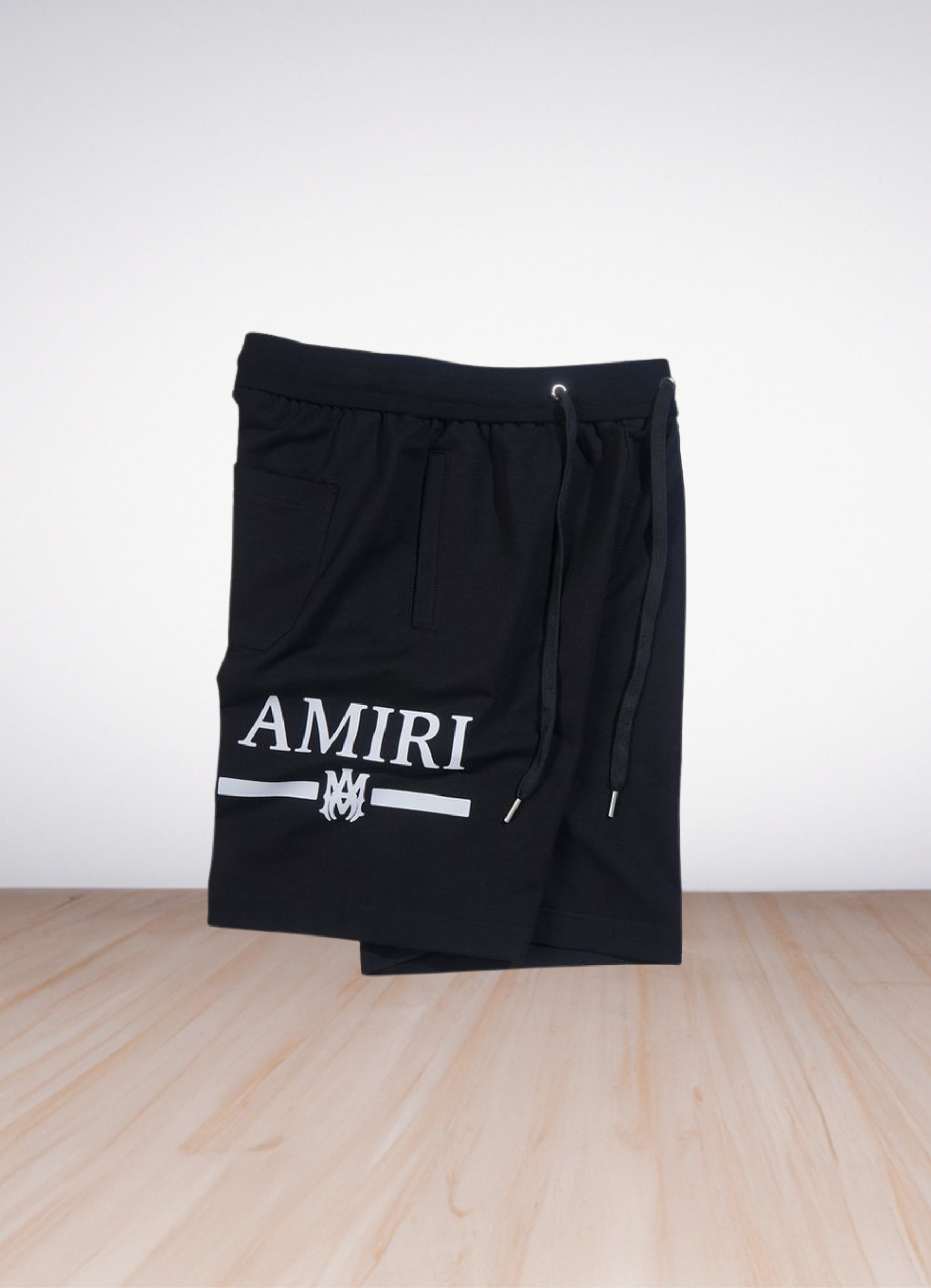 Logo Print Shorts Black