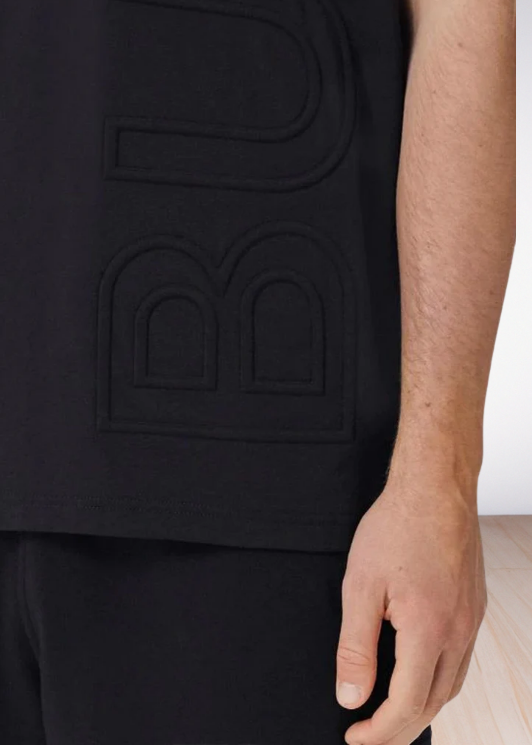 logo-embroider cotton T-shirt