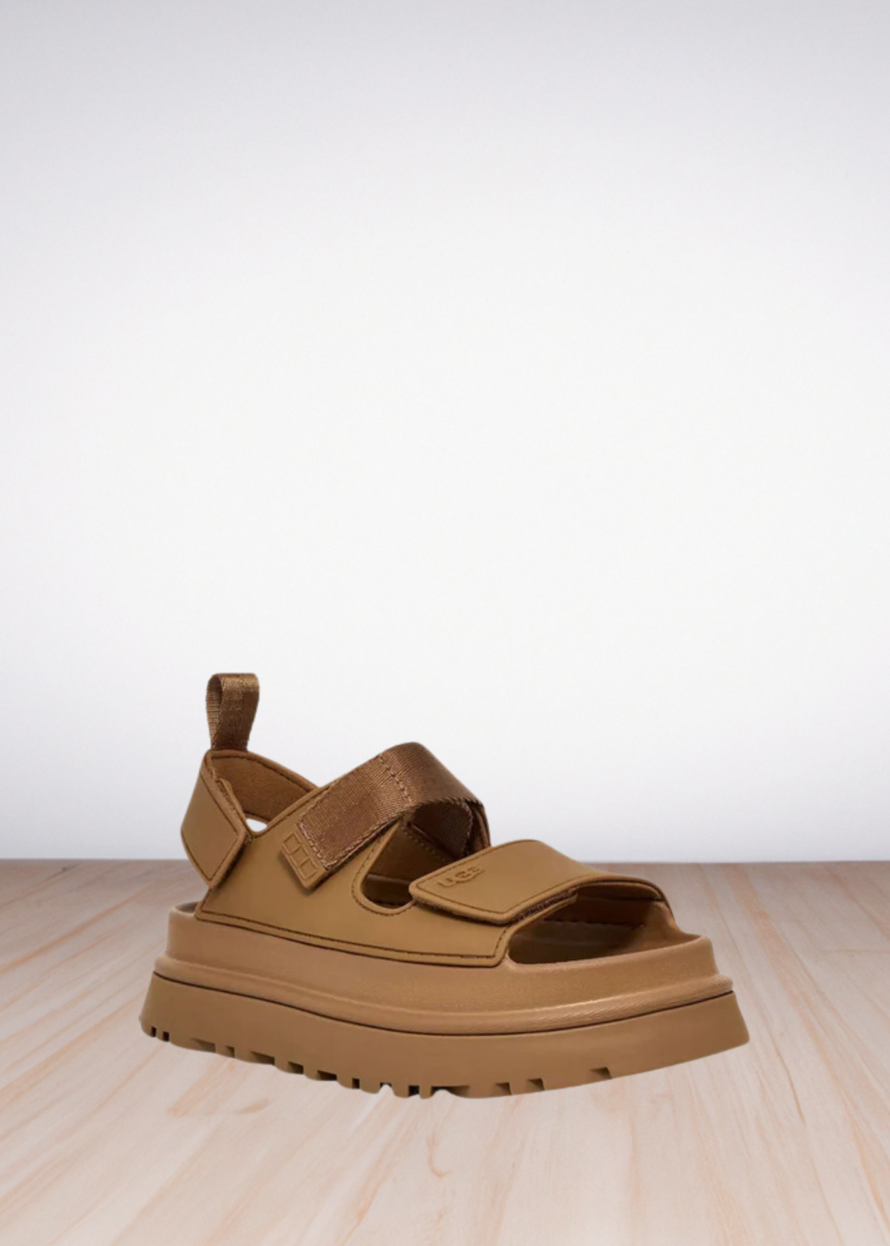 GOLDENGLOW FLATFORM SANDALS