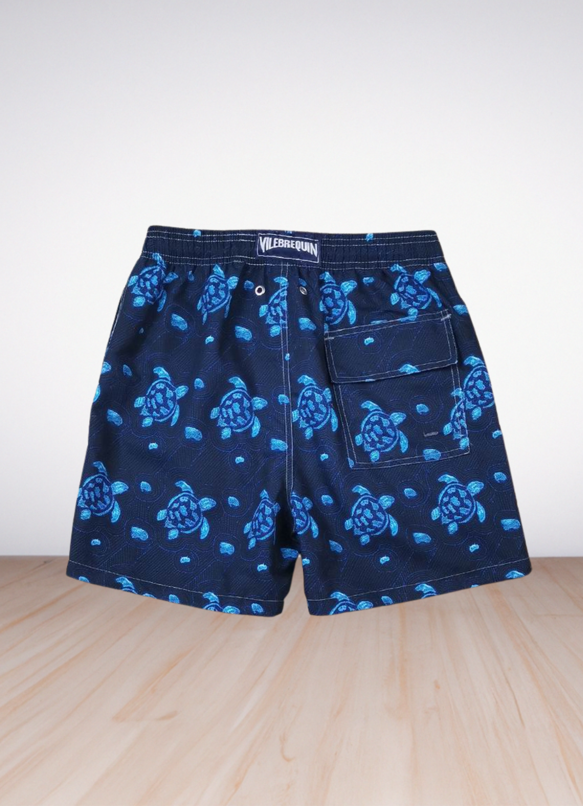 Turtle printed swim shorts בגד ים
