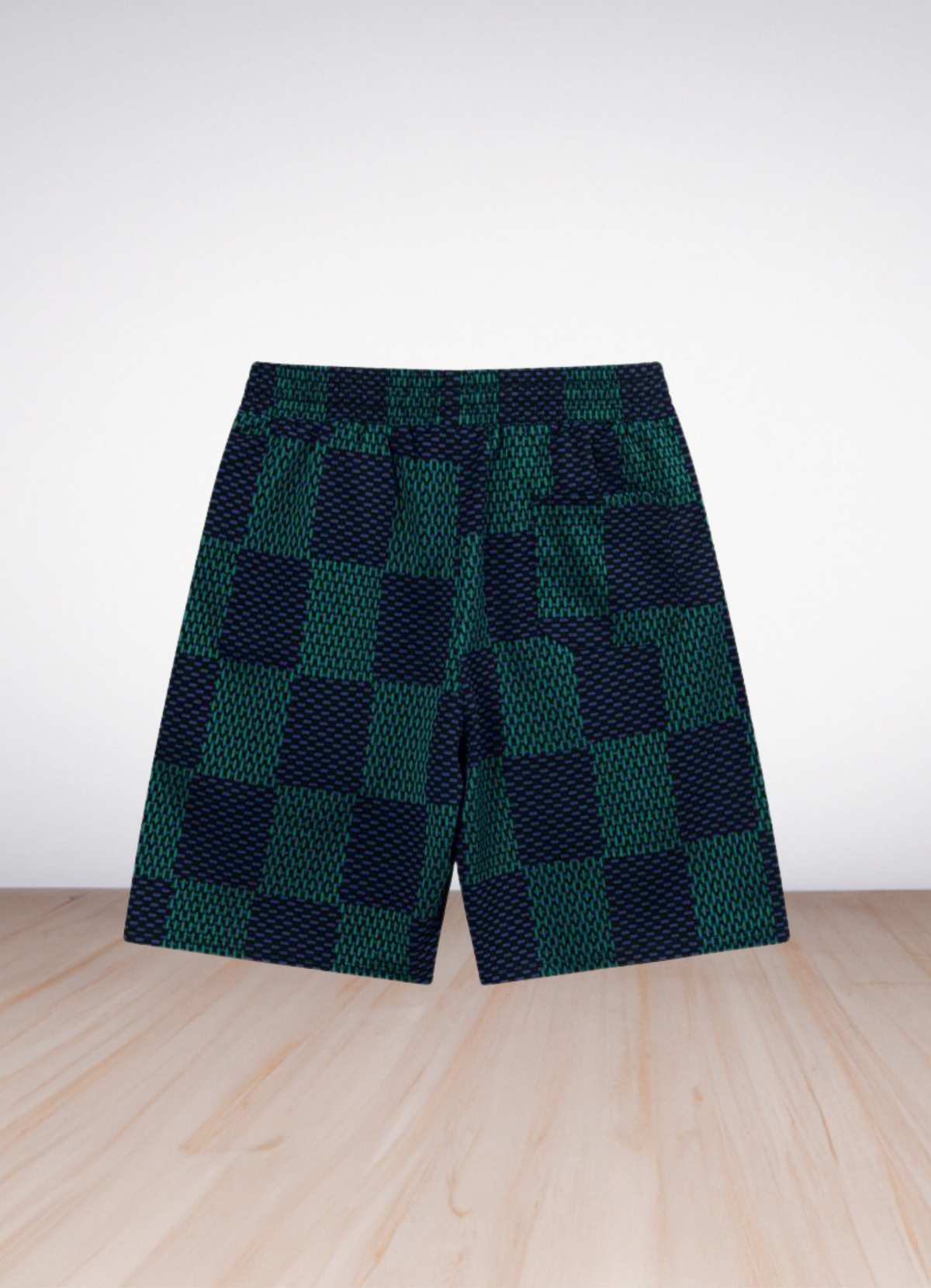 Logo Print Track Shorts Green