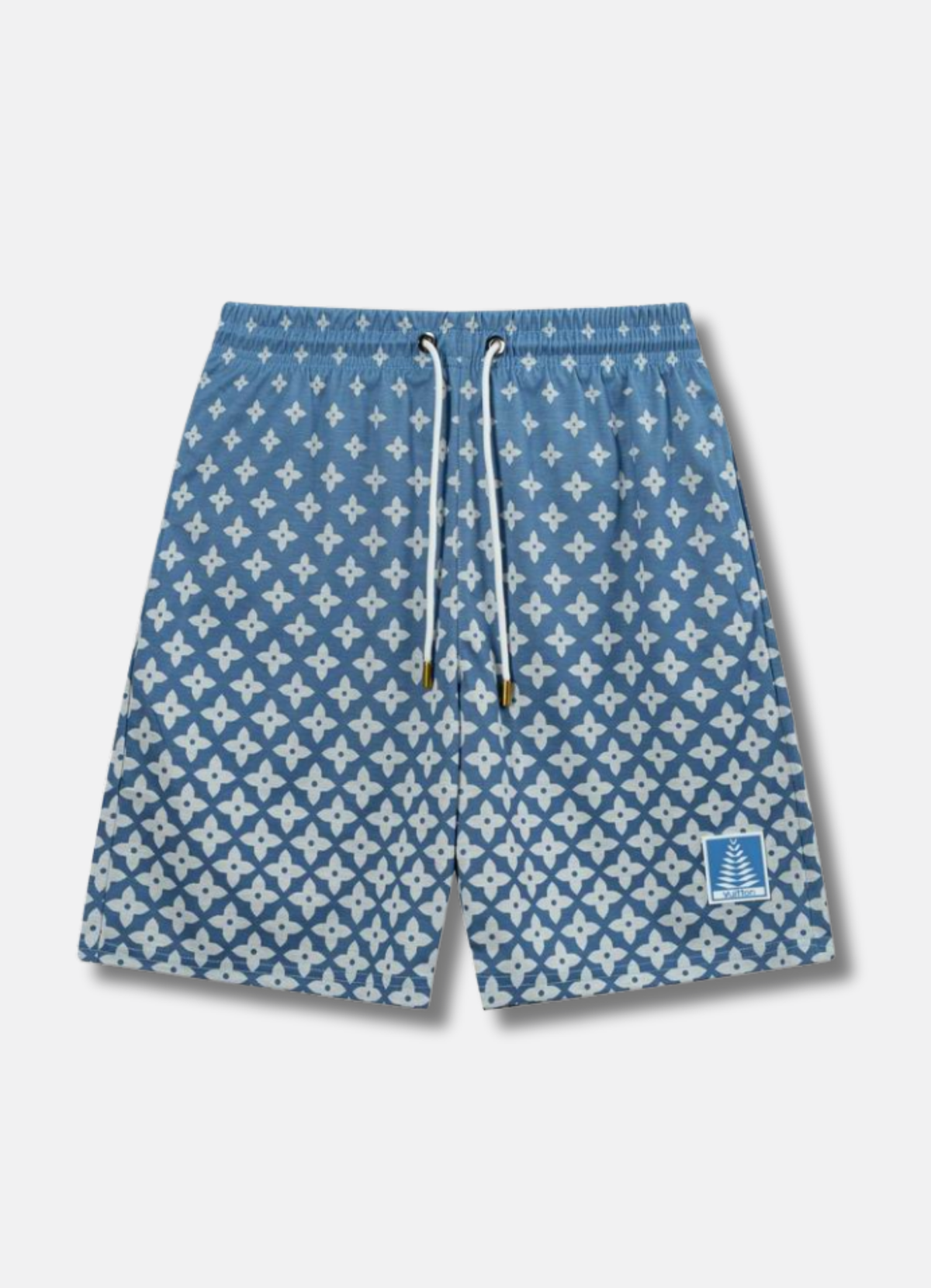Logo Print Track Shorts Blue