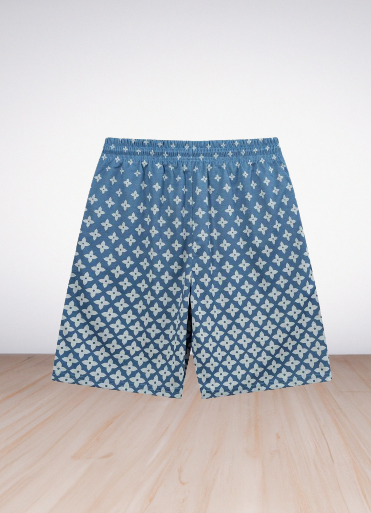 Logo Print Track Shorts Blue