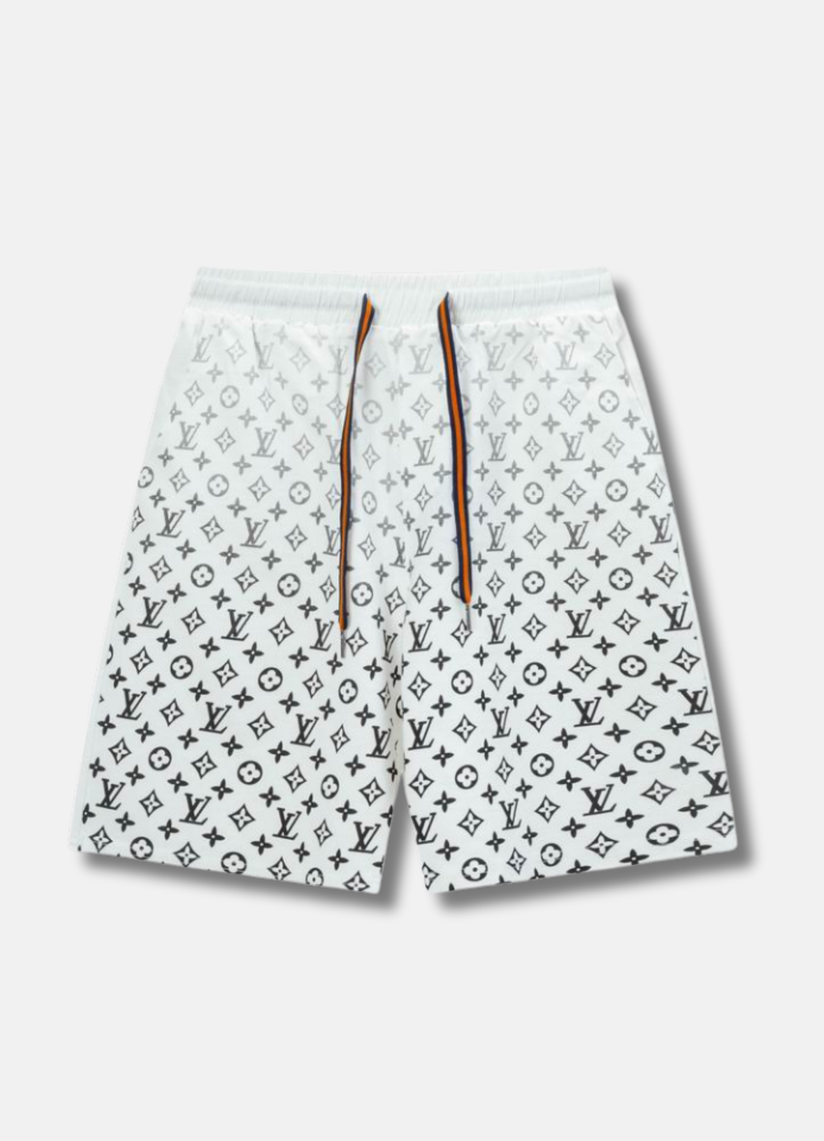 Logo Print Track Shorts White