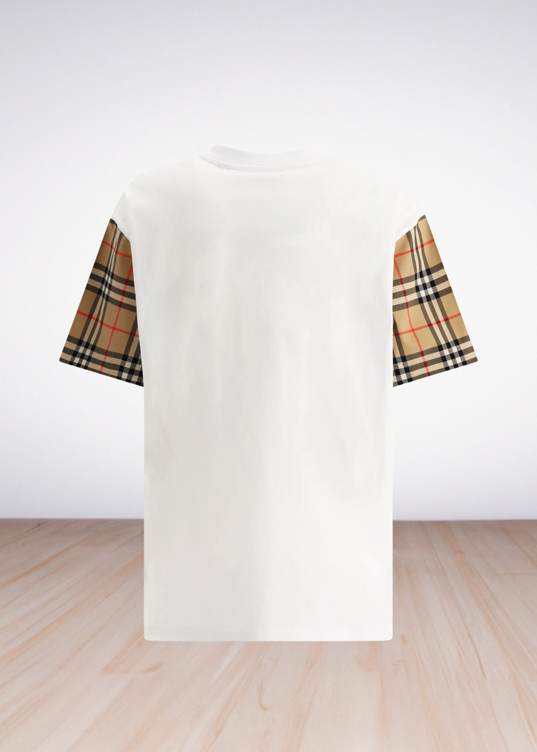 ברברי טי שירט צבע לבן Vintage Check Cotton T Shirt