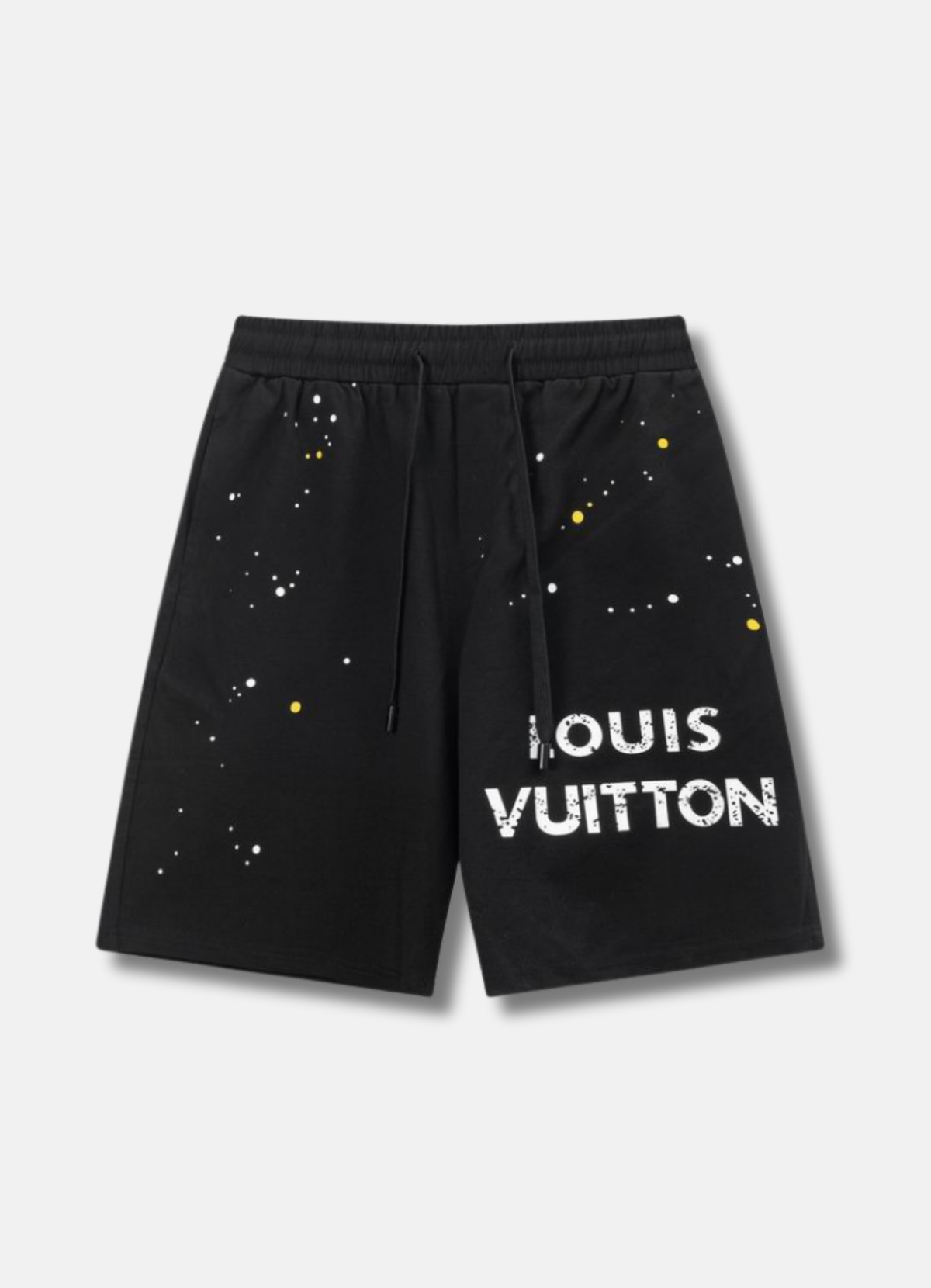 Logo Print Track Shorts Black