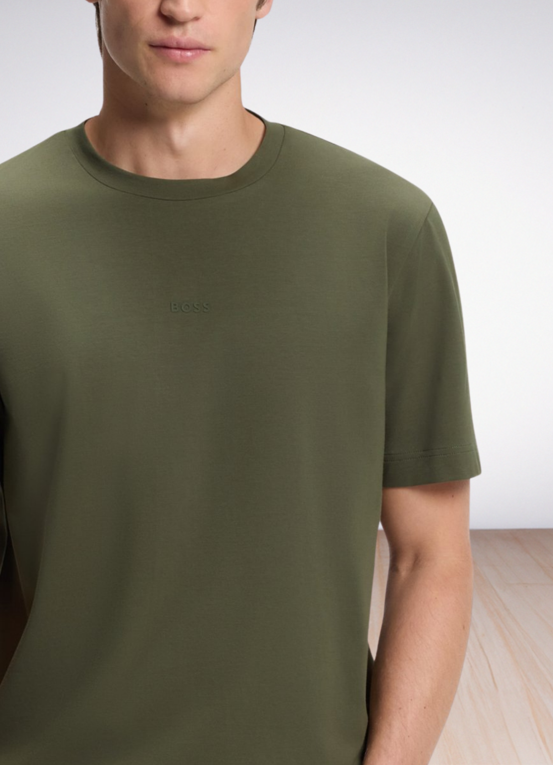 Cotton-jersey T-shirt with logo detail
