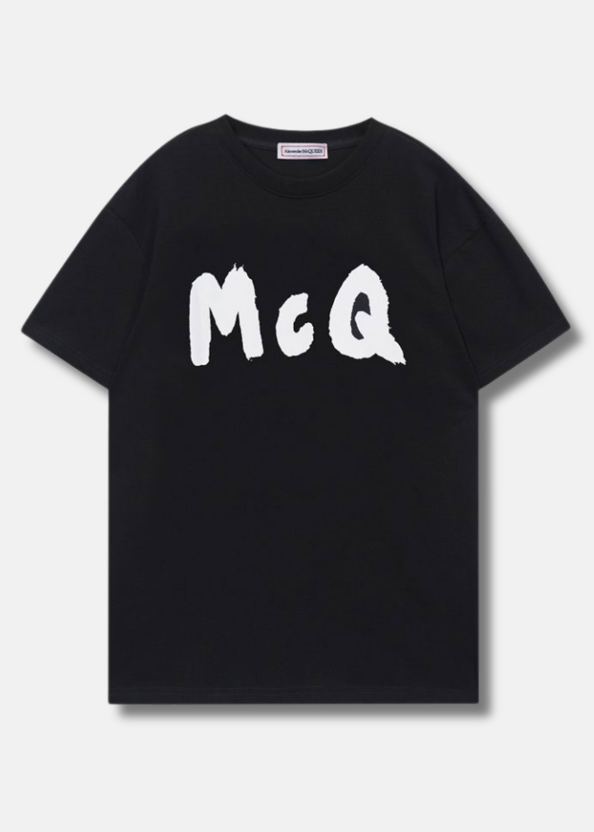 logo Print T shirt Black