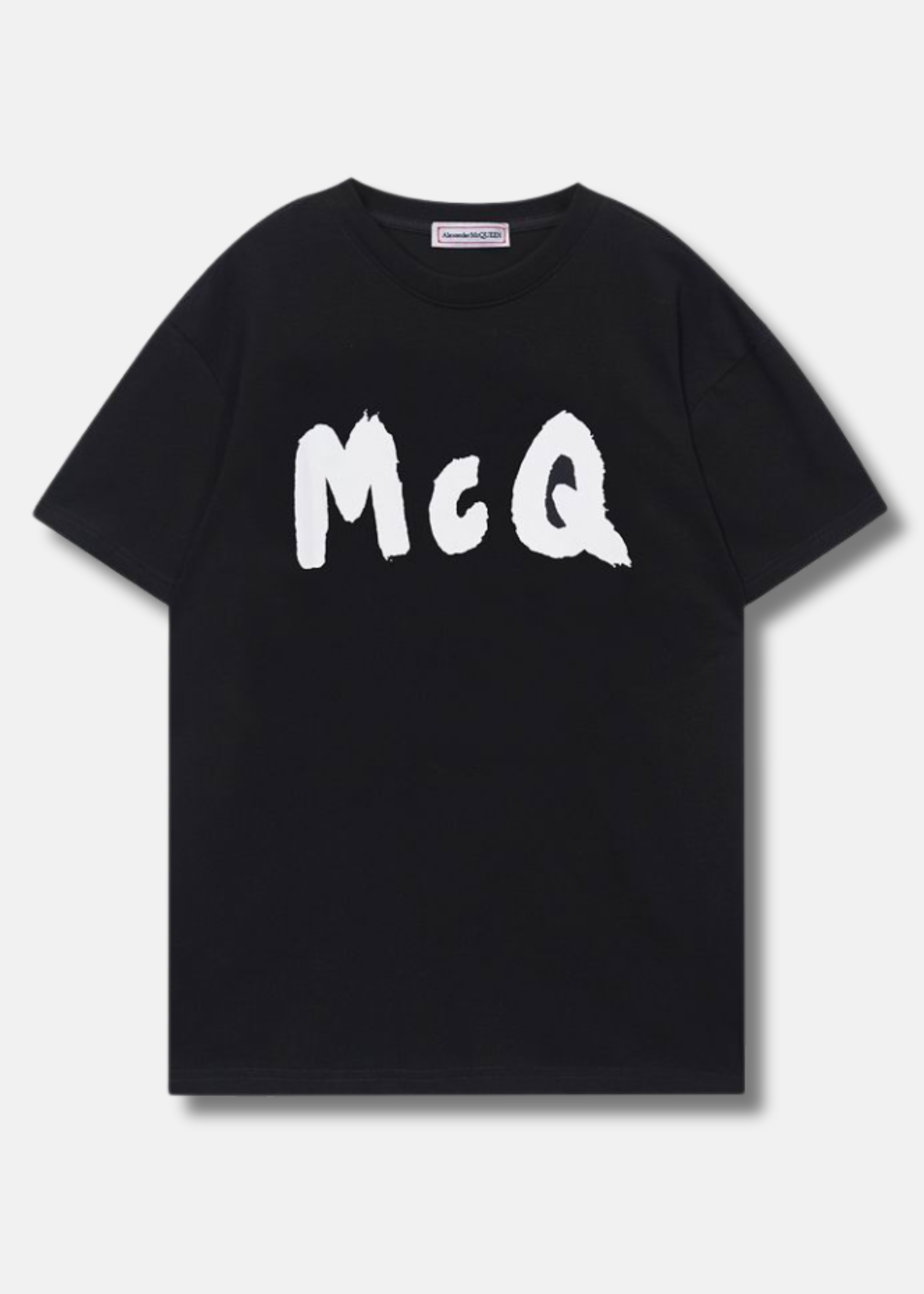 logo Print T shirt Black