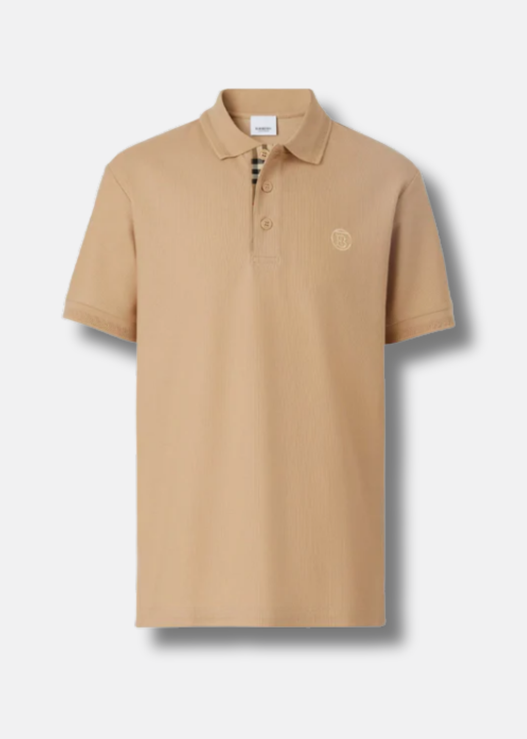 Monogram motif cotton-piqué