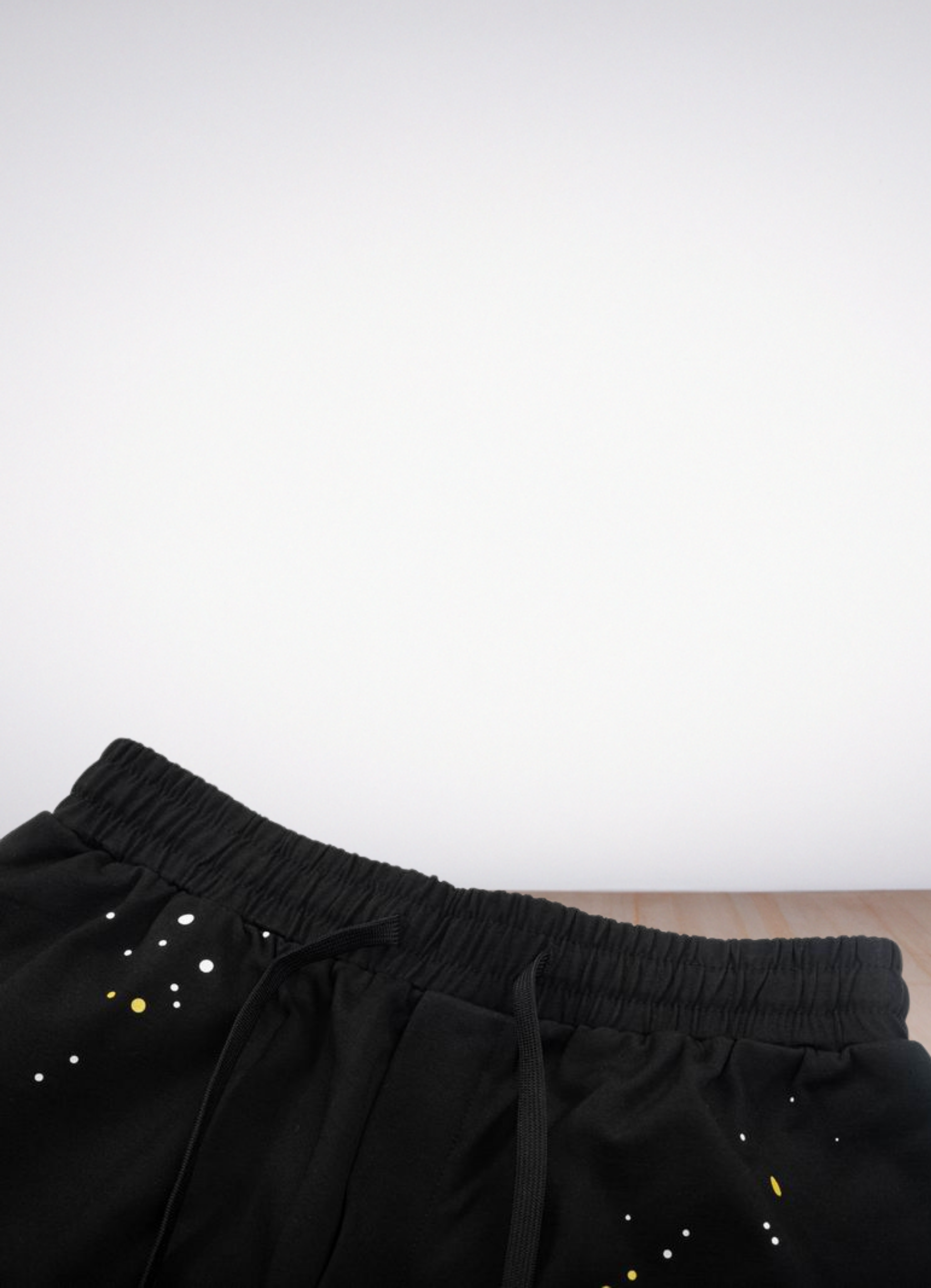 Logo Print Track Shorts Black